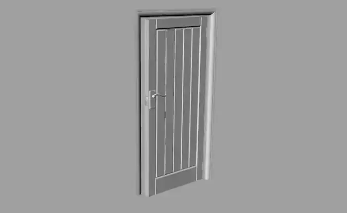 Dolls House Contemporary internal door 12th Scale 3D print model