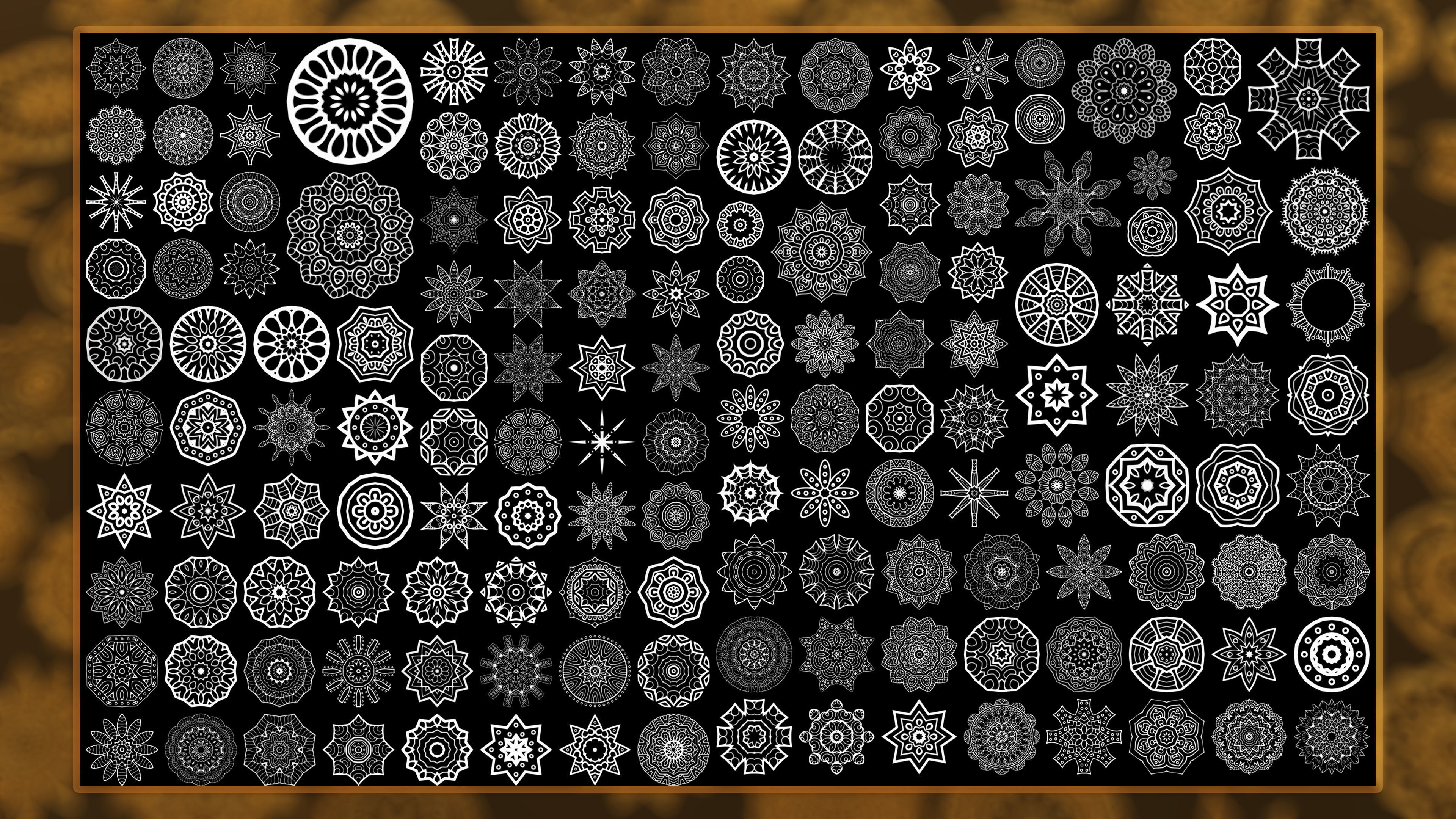 150 Ornament Brush Alpha 3D Model Vol 2 3D model_21