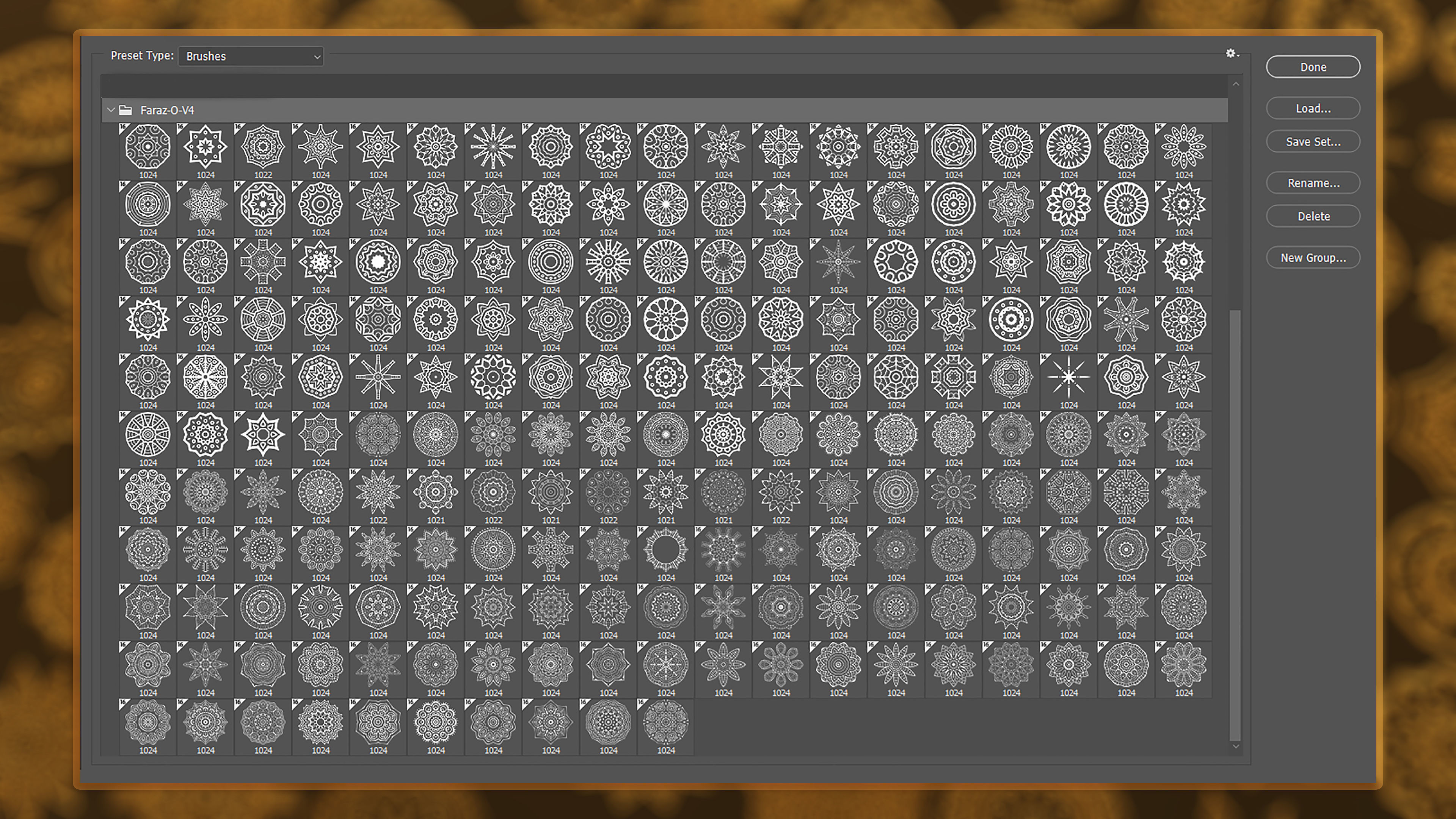 150 Ornament Brush Alpha 3D Model Vol 2 3D model_22