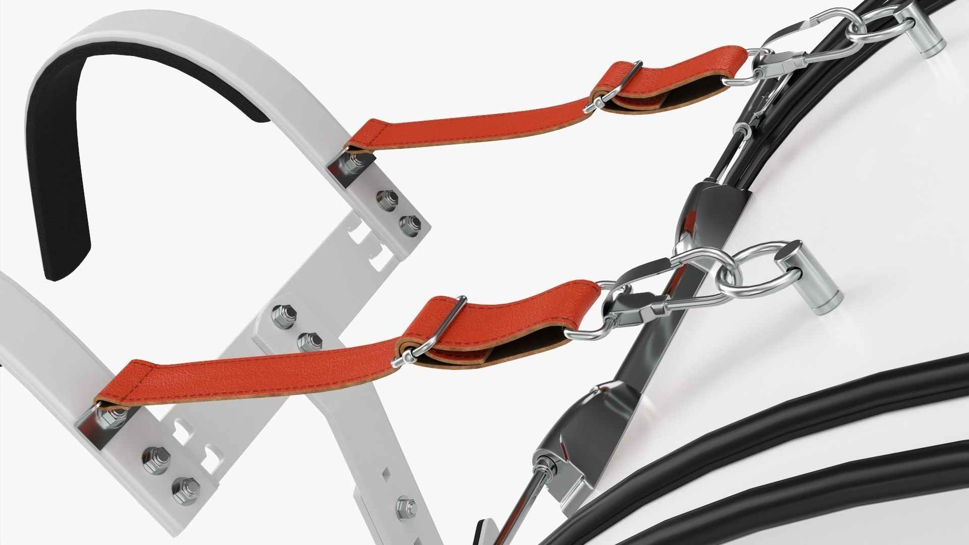 Marching Bass Drum with Carrier 26x12 3D model_4