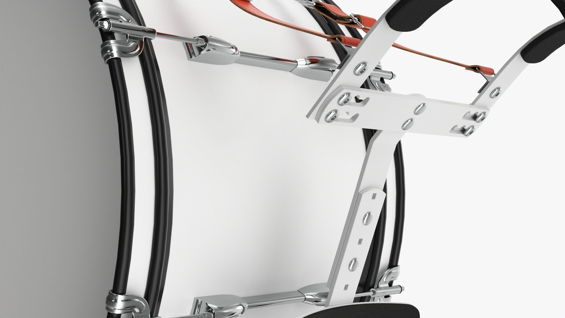 Marching Bass Drum with Carrier 26x12 3D model_5