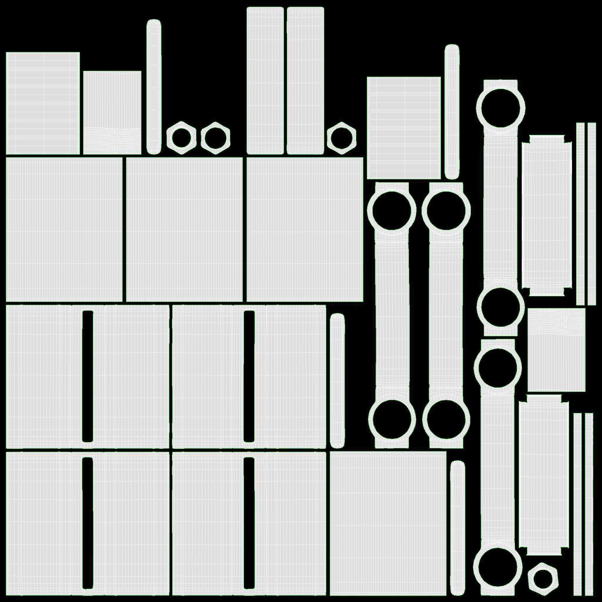Marching Bass Drum with Carrier 26x12 3D model_16