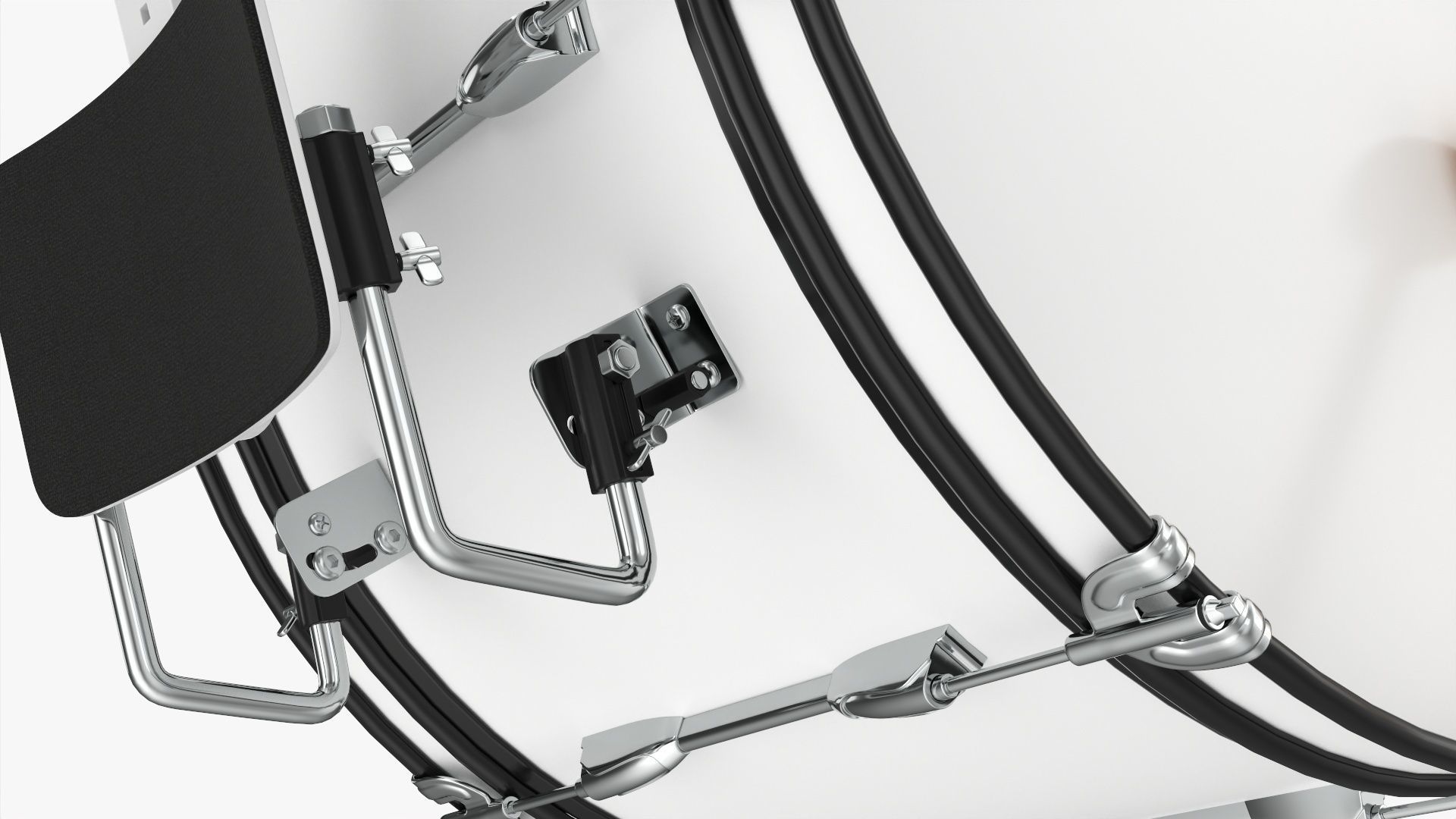 Marching Bass Drum with Carrier 26x12 3D model_2