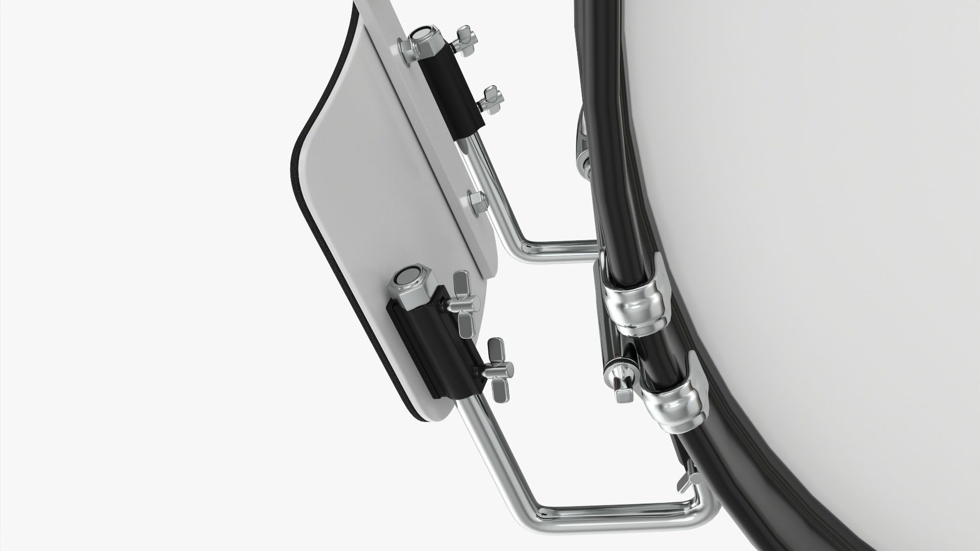 Marching Bass Drum with Carrier 26x12 3D model_3