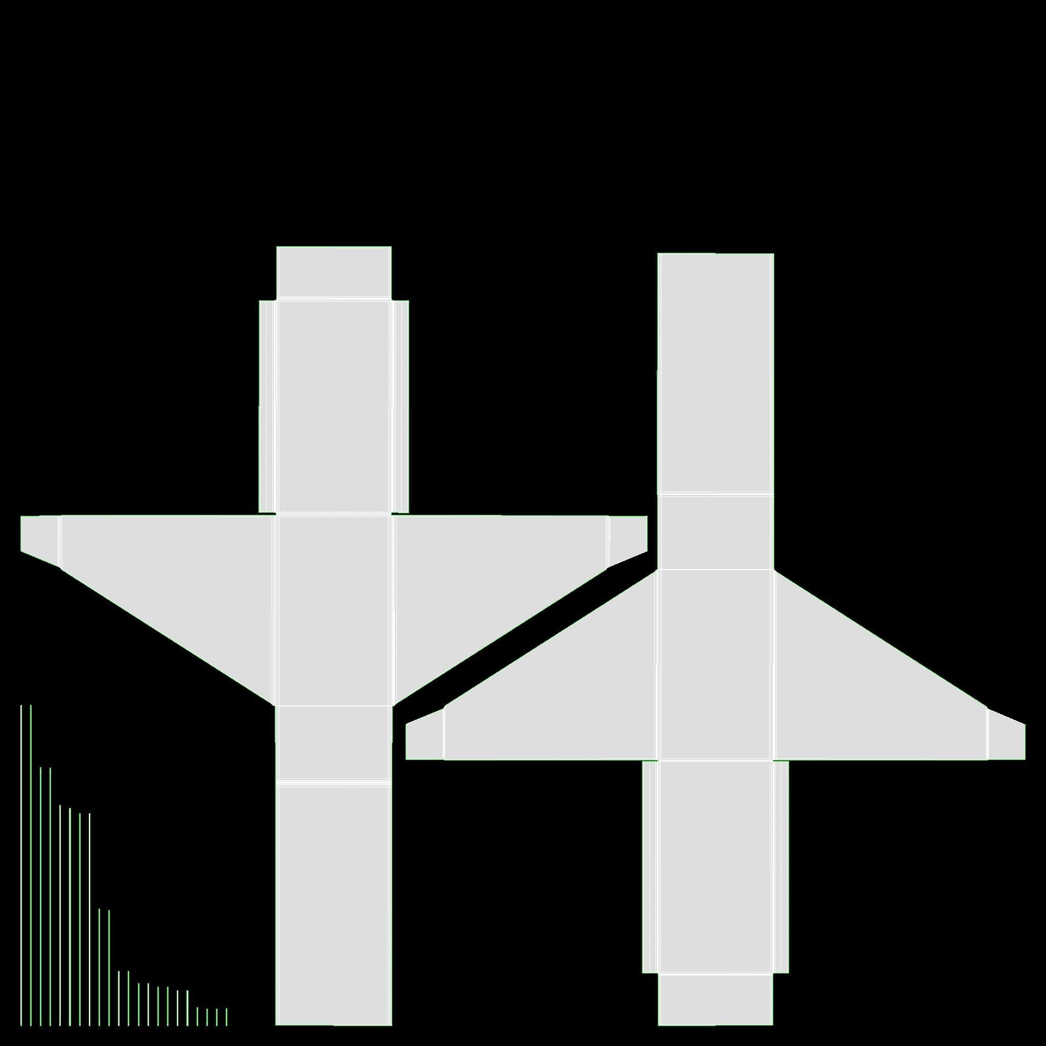 Paper boxes with tray set 02 3D model_8