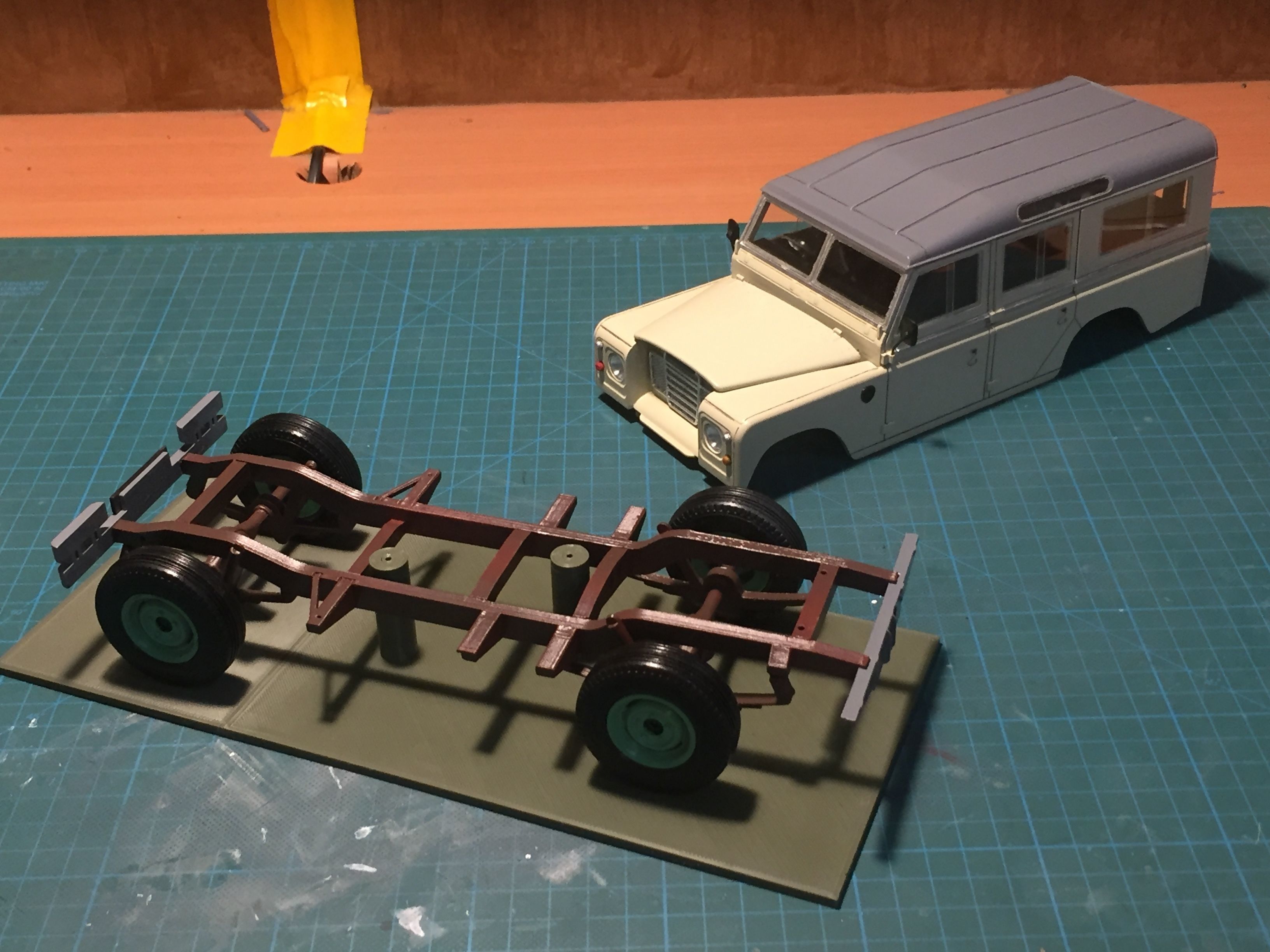 Land Rover 3 series Wagon 1 to 18  scale model series   3D print model_26