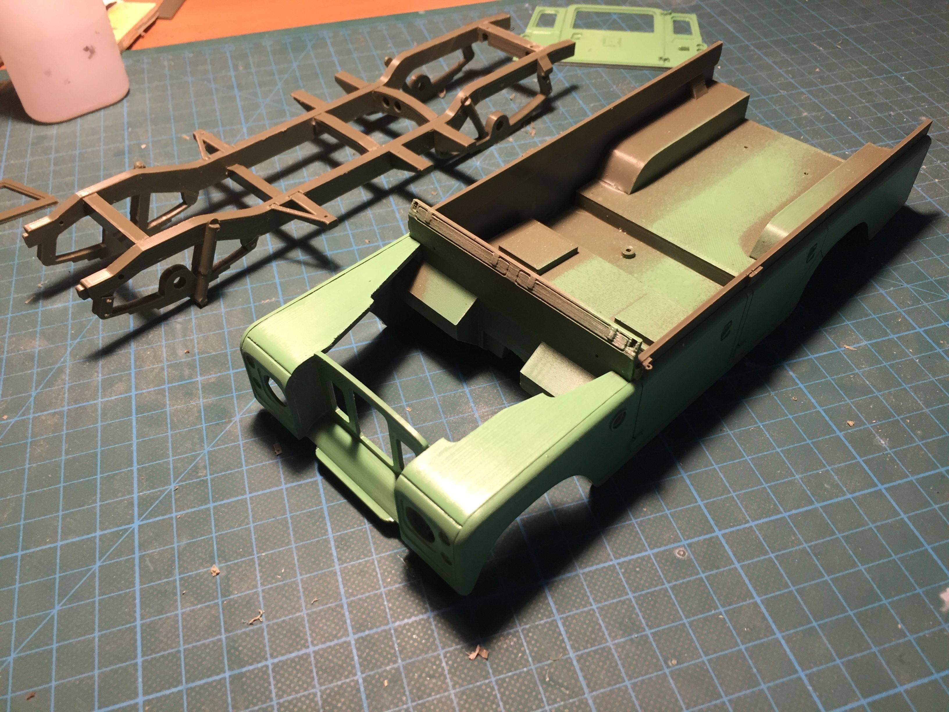 Land Rover 3 series Wagon 1 to 18  scale model series   3D print model_12