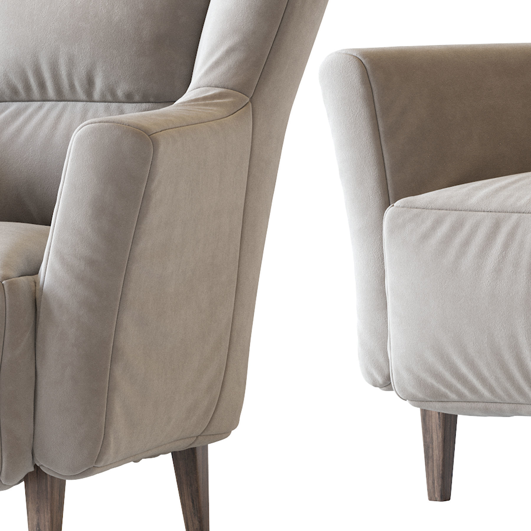 Armchair Clara 3D model_8