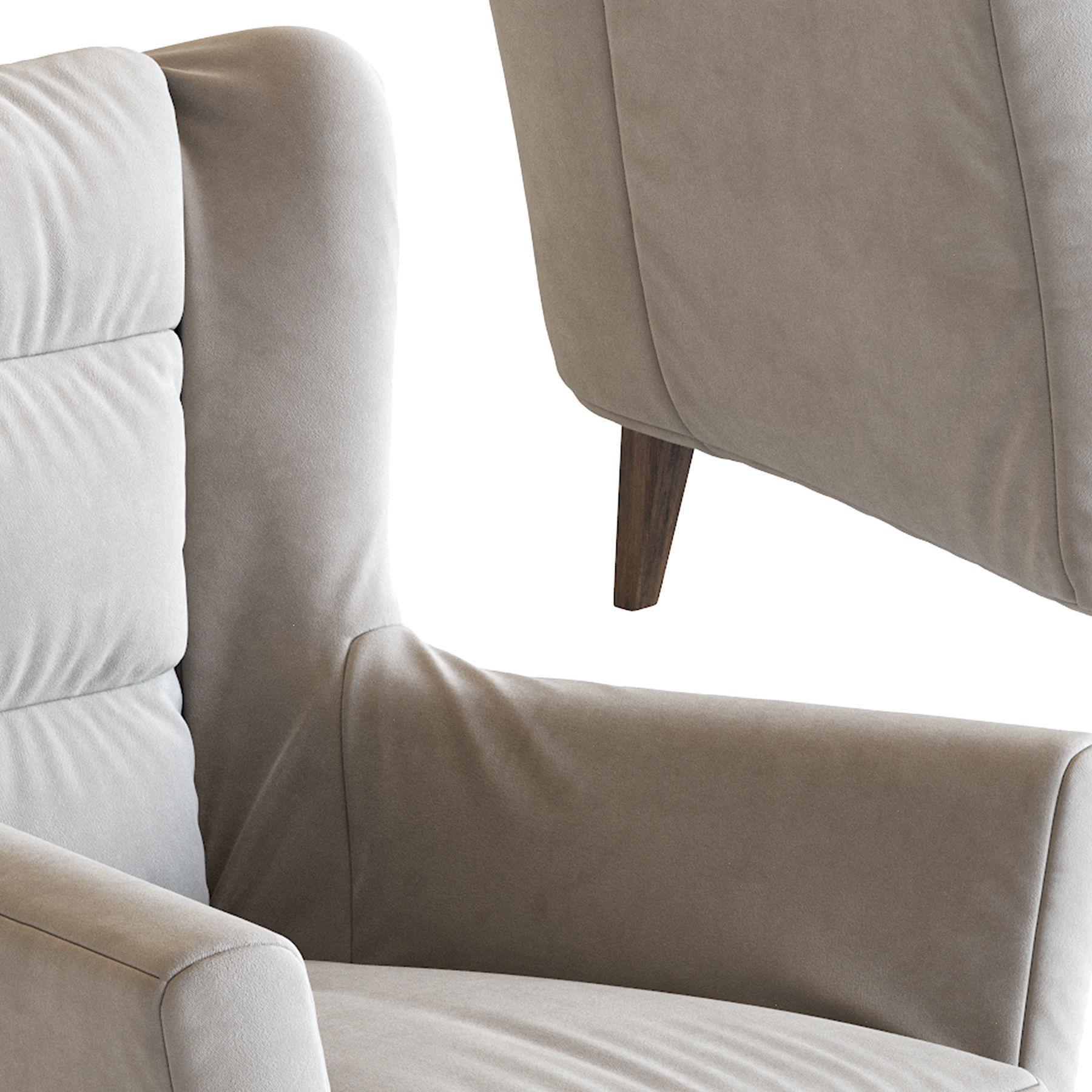 Armchair Clara 3D model_20