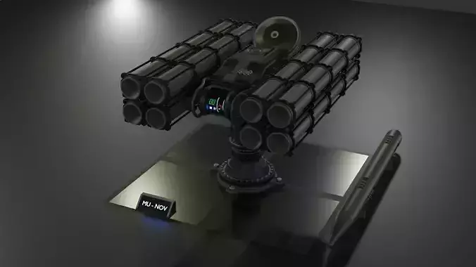  rocket launcher 3D model