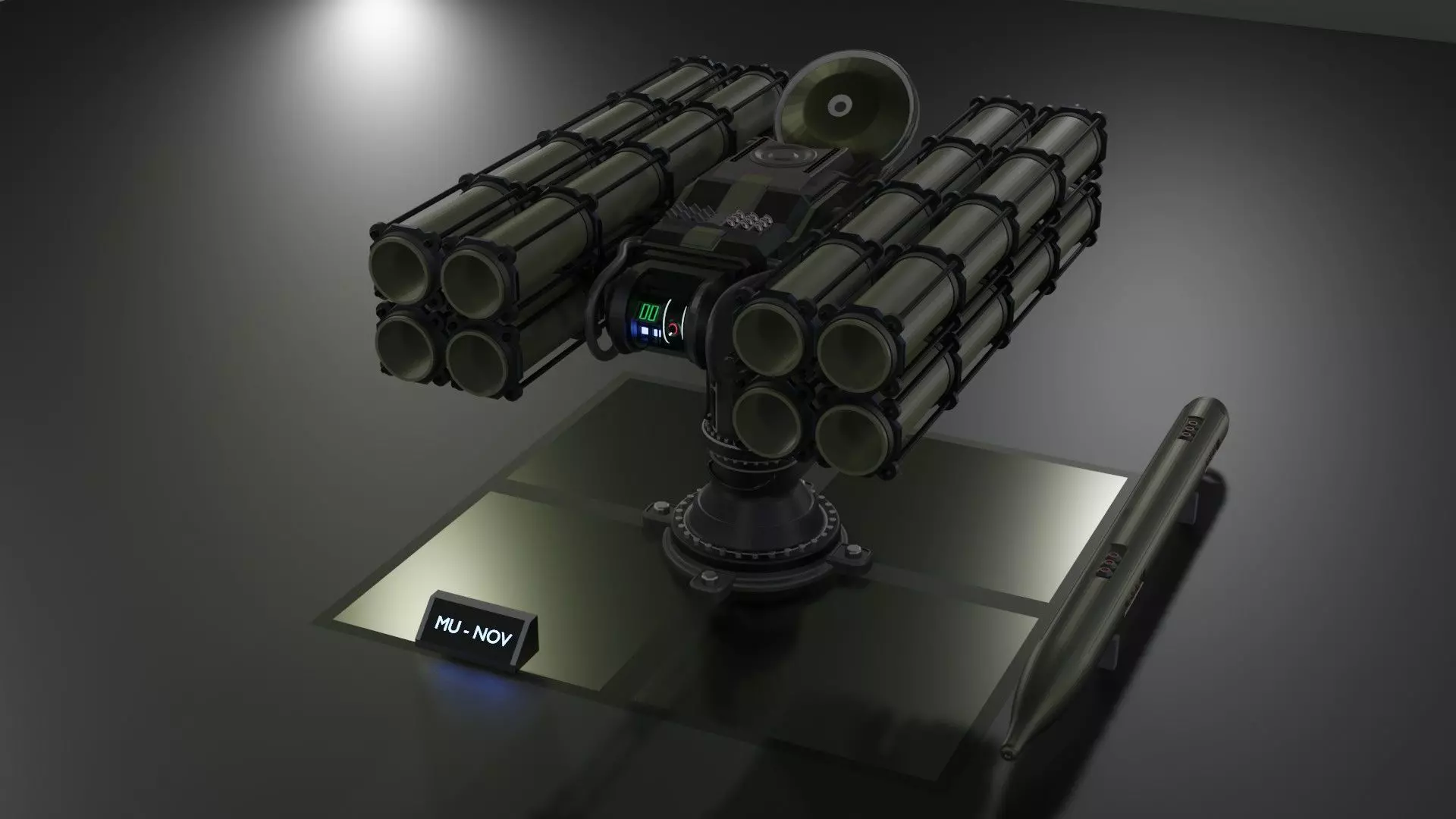  rocket launcher 3D model_0