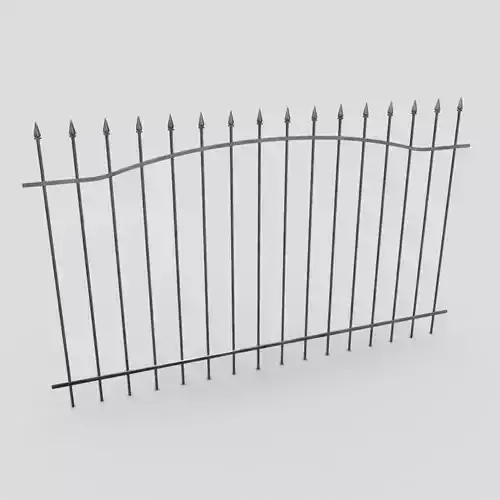 CC0 - Iron Fence Free low-poly 3D model