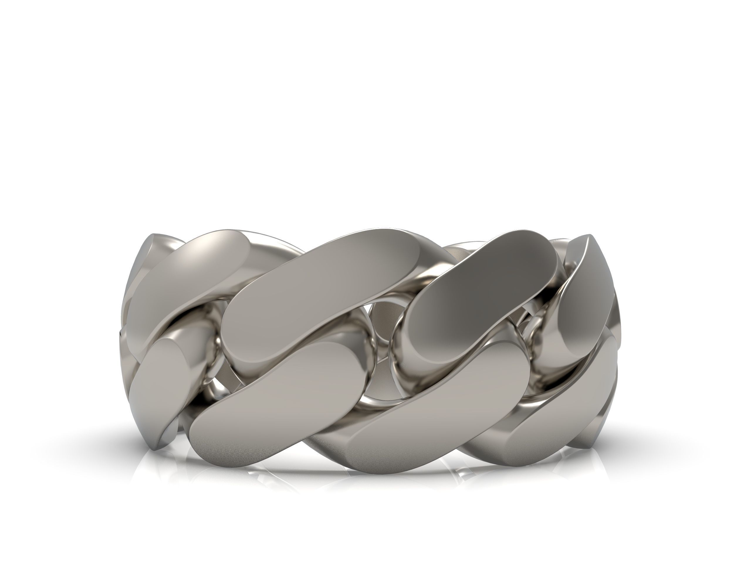 uban ring 10 mm wide size 62 3D print model_11