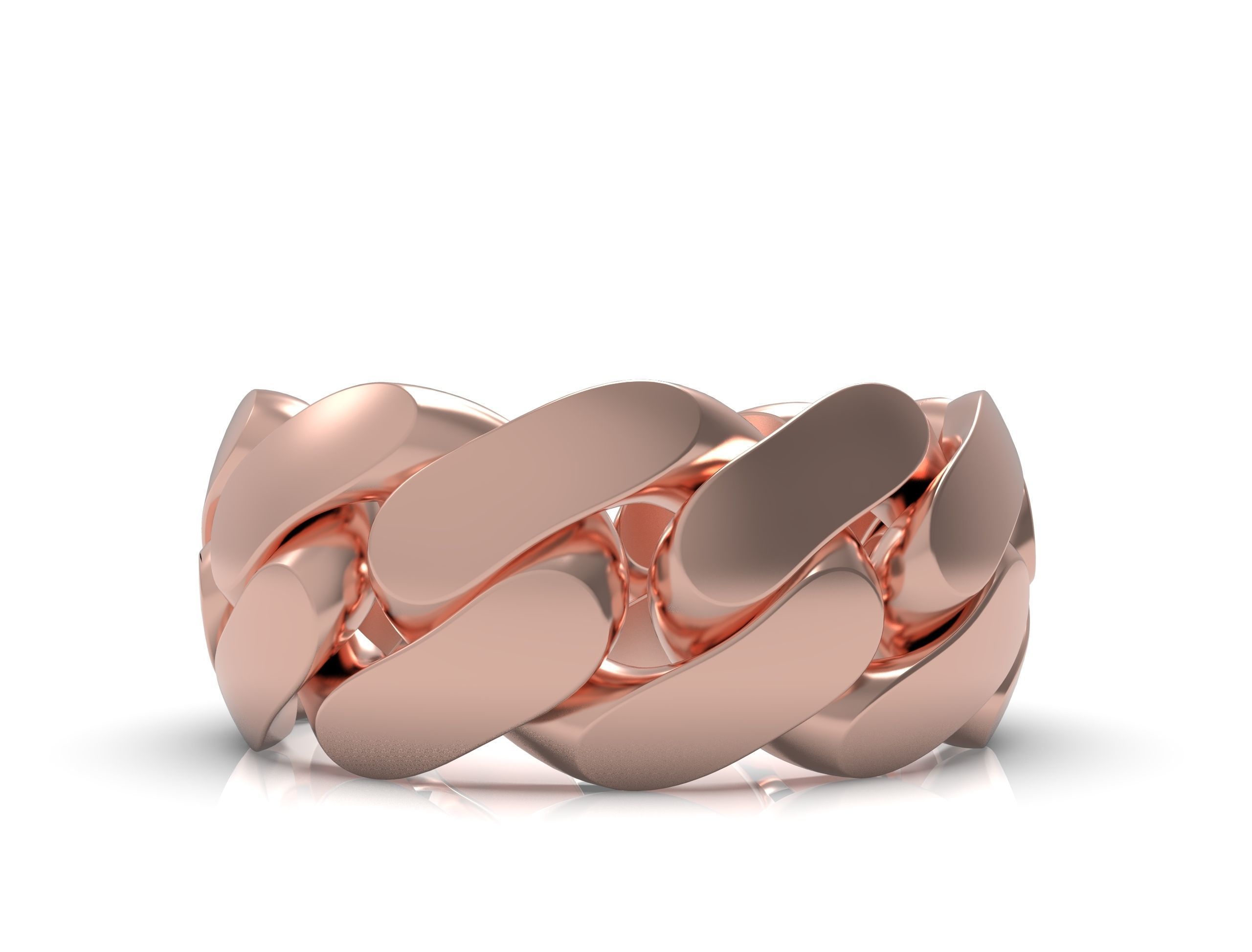 uban ring 10 mm wide size 62 3D print model_12