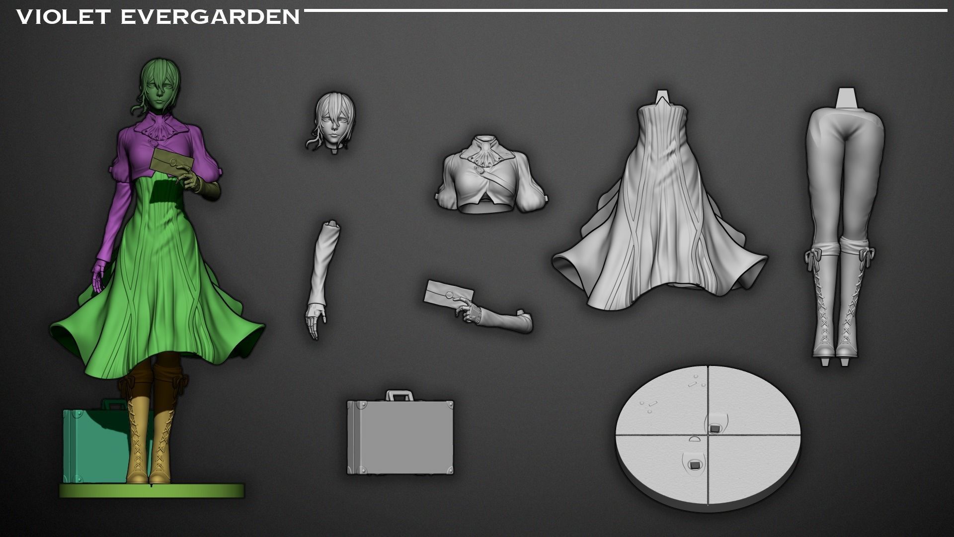 Violet Evergarden 3D print model_7