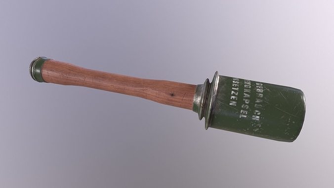 Germany Grenade with PBR  Low poly Game ready Low-poly 3D model 3