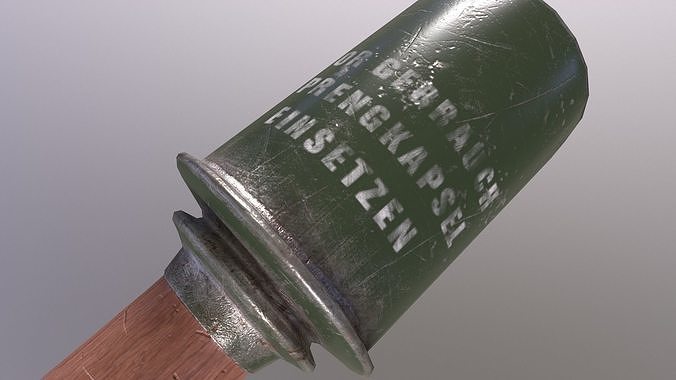 Germany Grenade with PBR  Low poly Game ready Low-poly 3D model 5