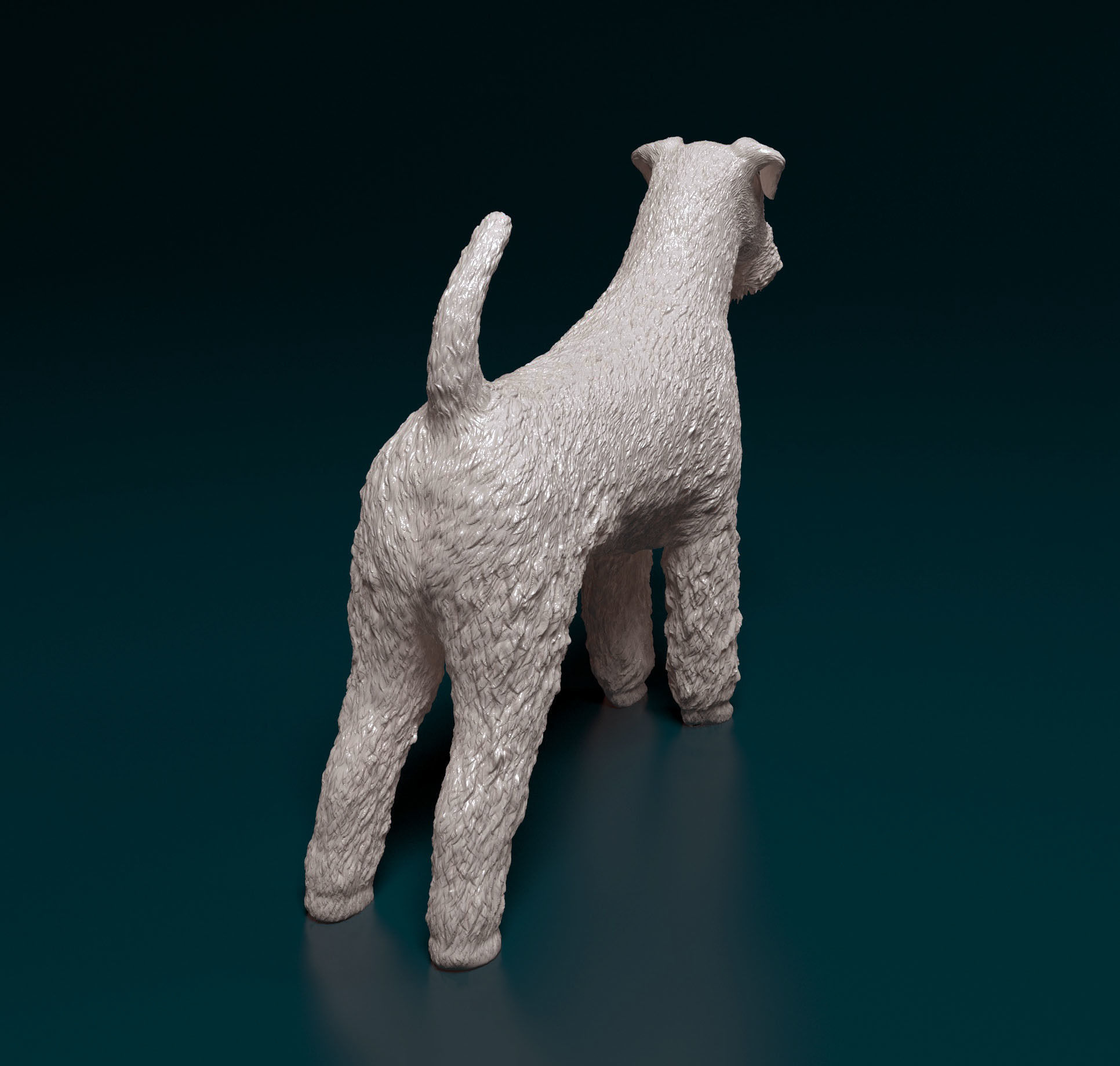 Airedale terrier 3D print model_3