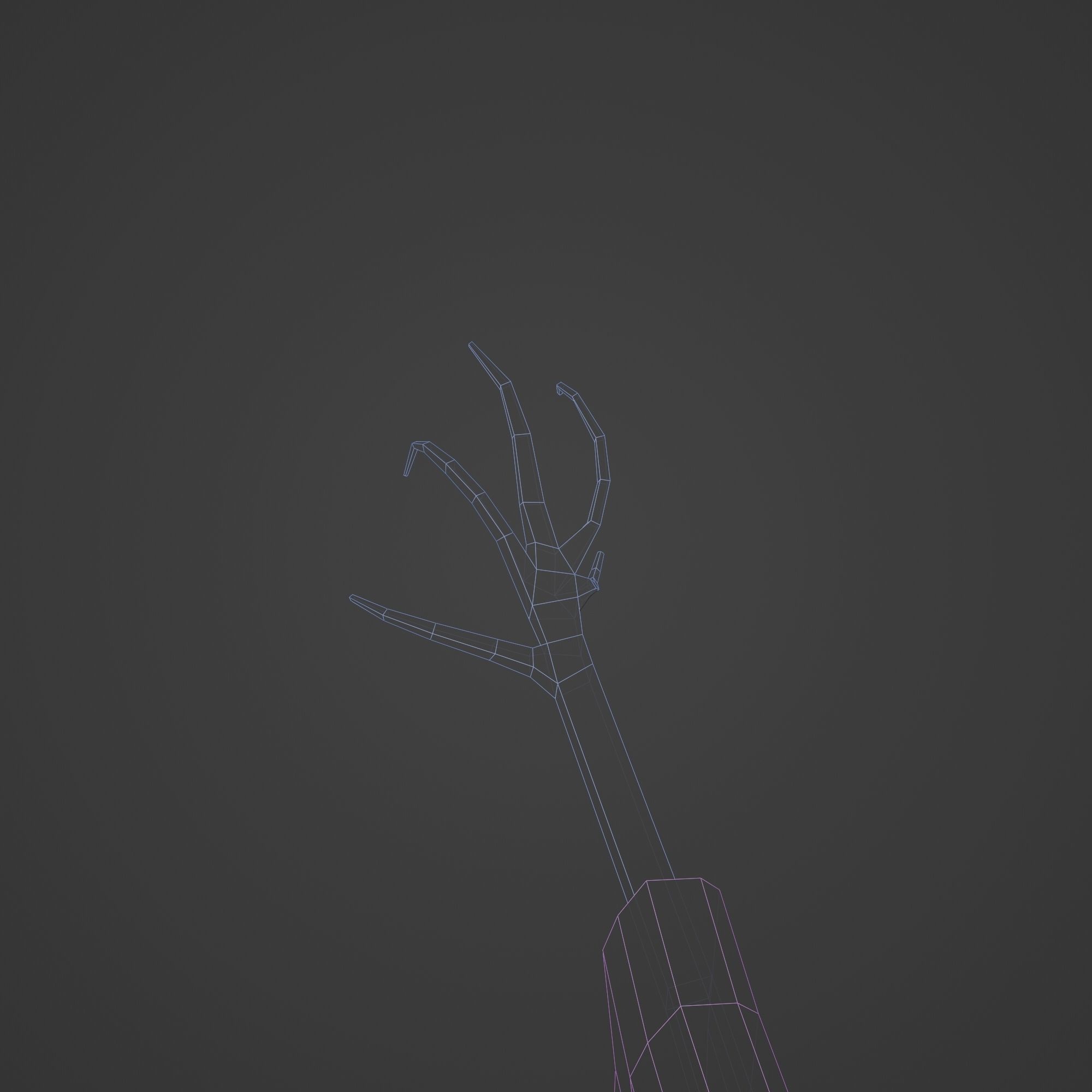 Scarecrow Cross with Cloak without Head Low-poly 3D model_18