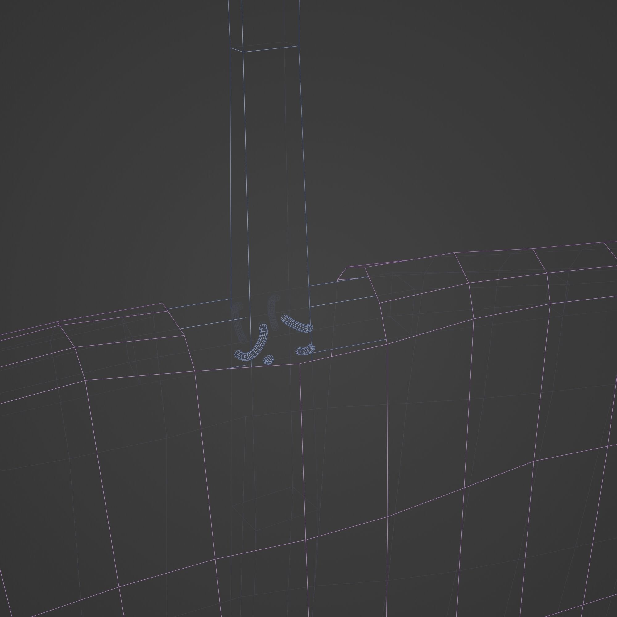 Scarecrow Cross with Cloak without Head Low-poly 3D model_21