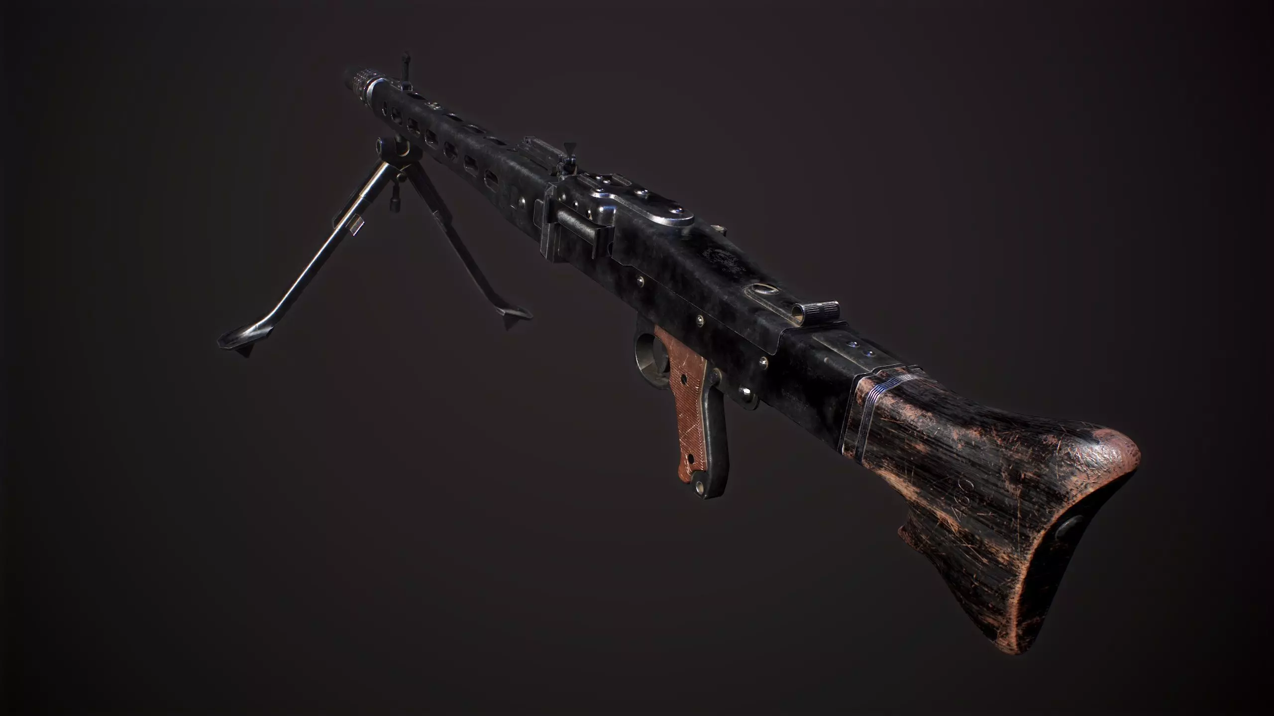 Zastava M53 Low-poly 3D model_0