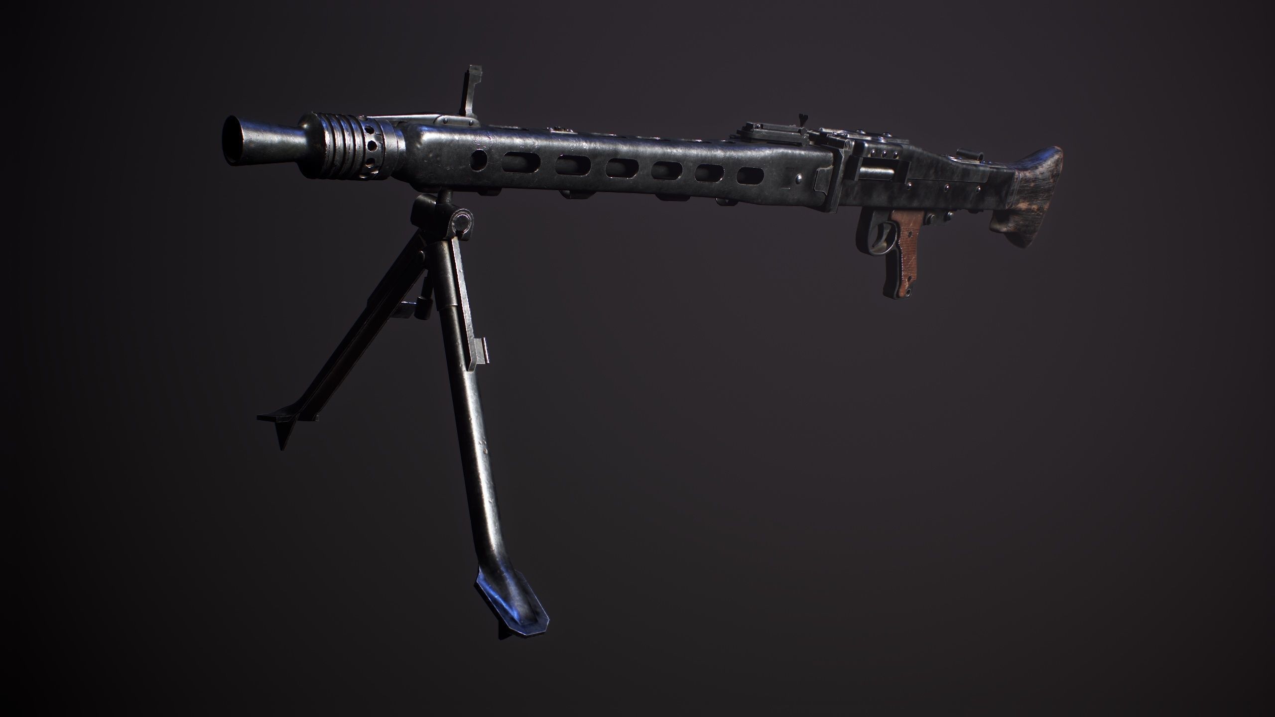 Zastava M53 Low-poly 3D model_4