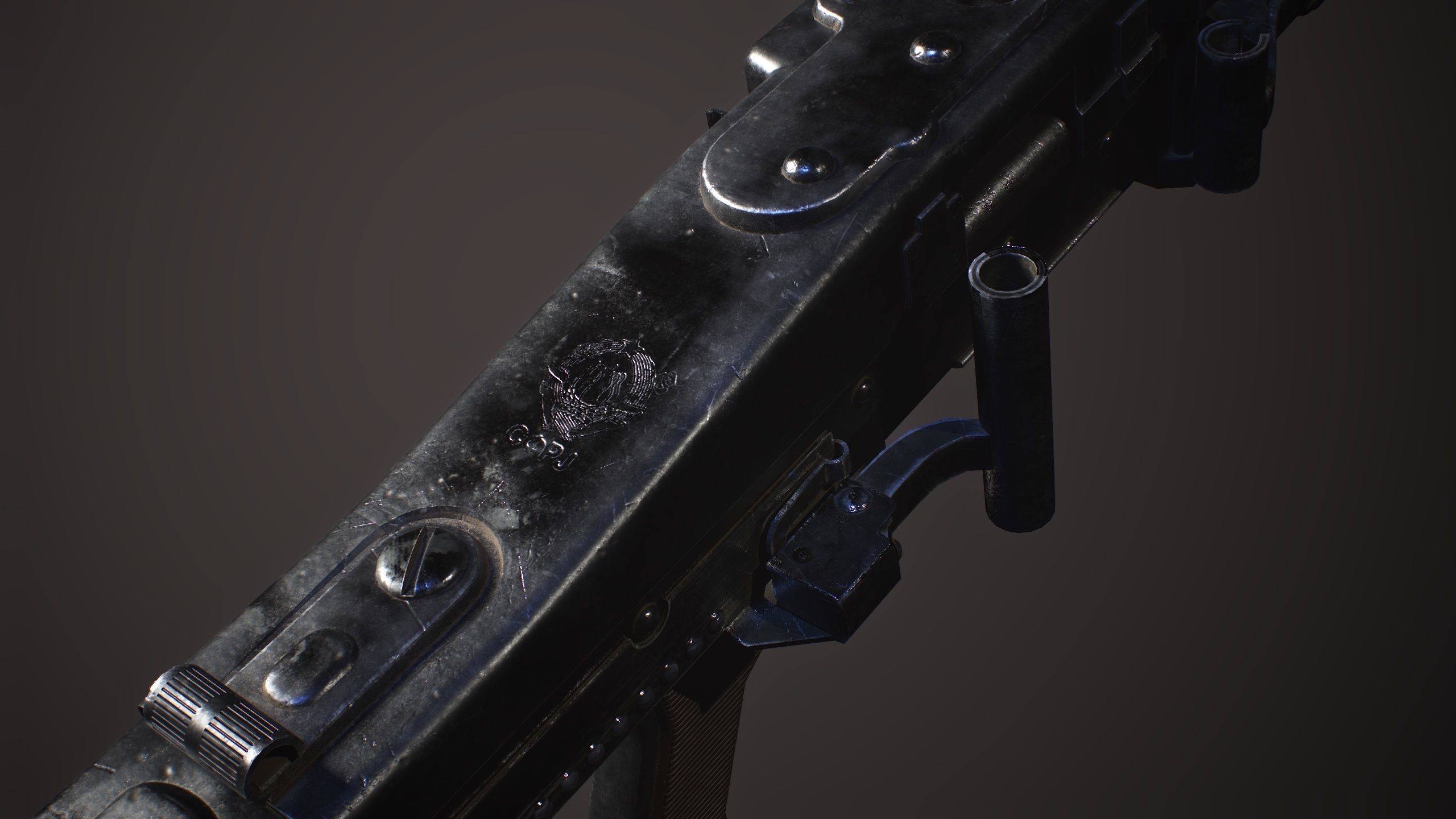 Zastava M53 Low-poly 3D model_2