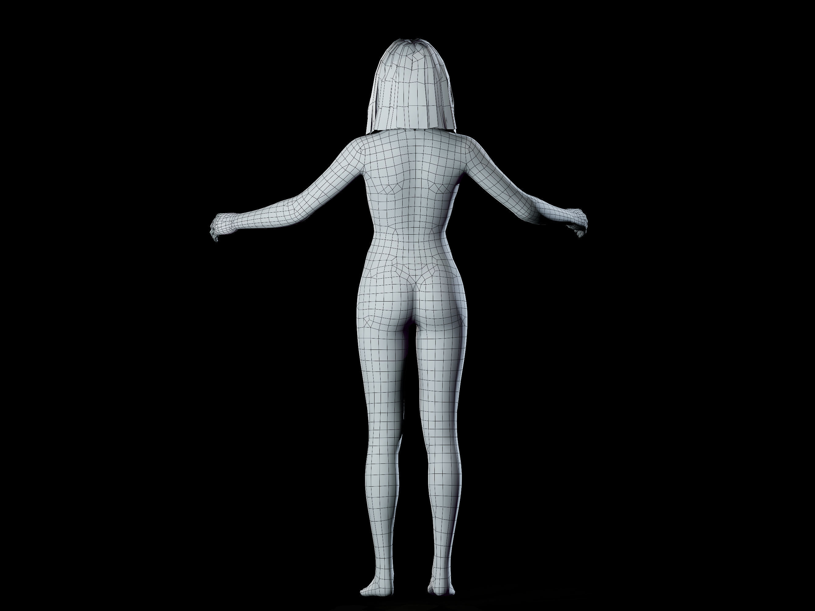 Joi From Blade Runner 2040 Low-poly 3D model_11