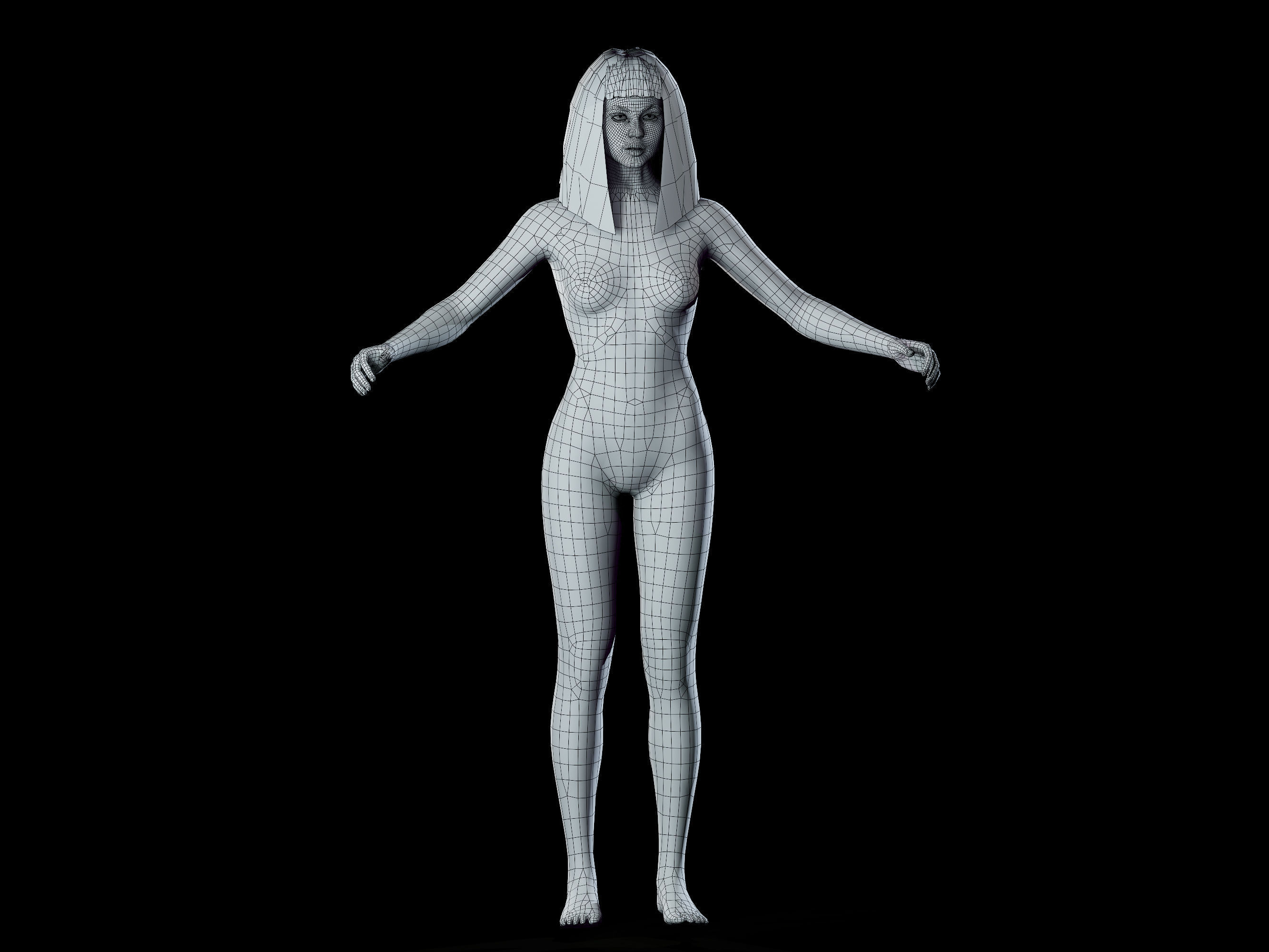 Joi From Blade Runner 2040 Low-poly 3D model_12