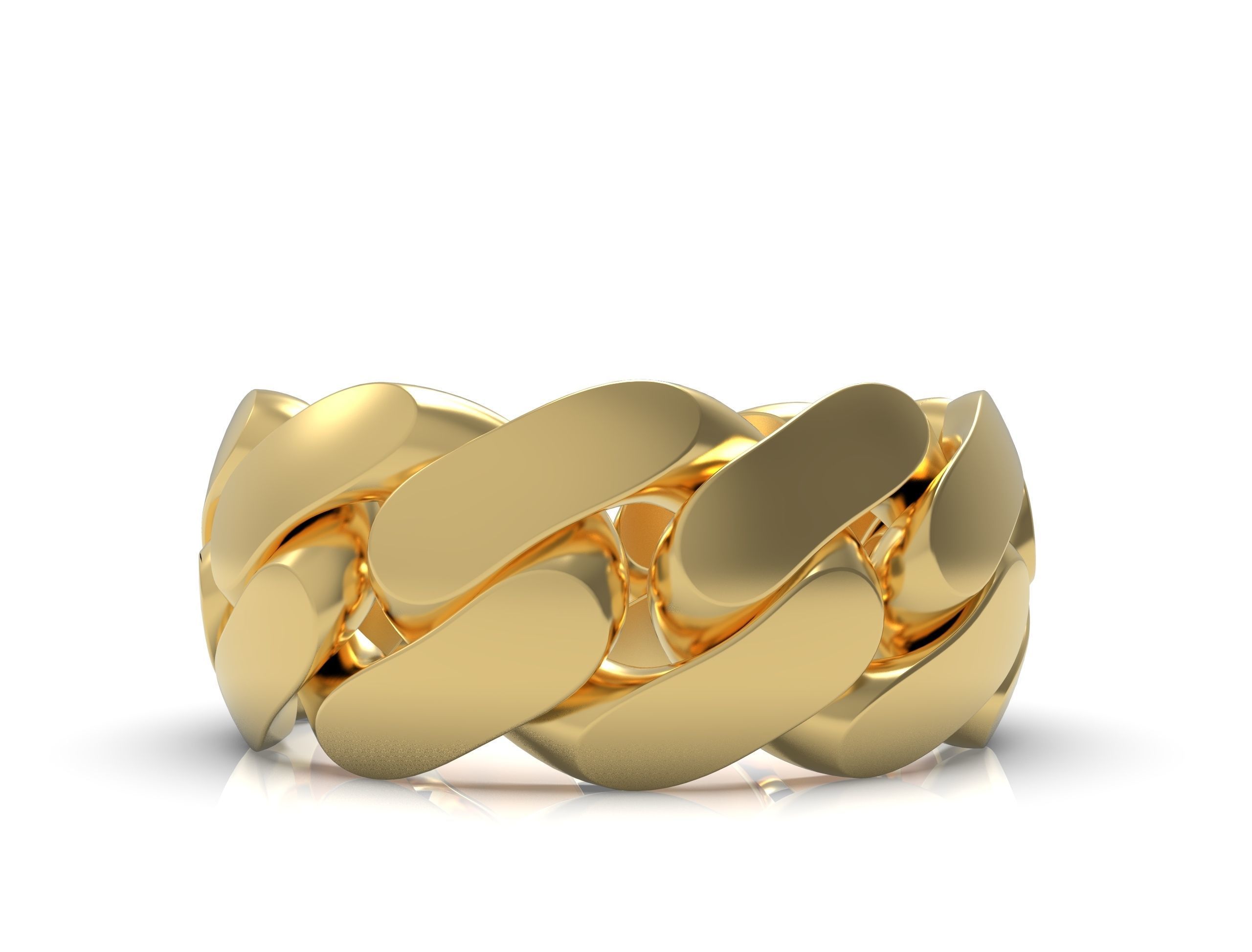 Cuban ring 10 mm wide size 48 3D print model_11