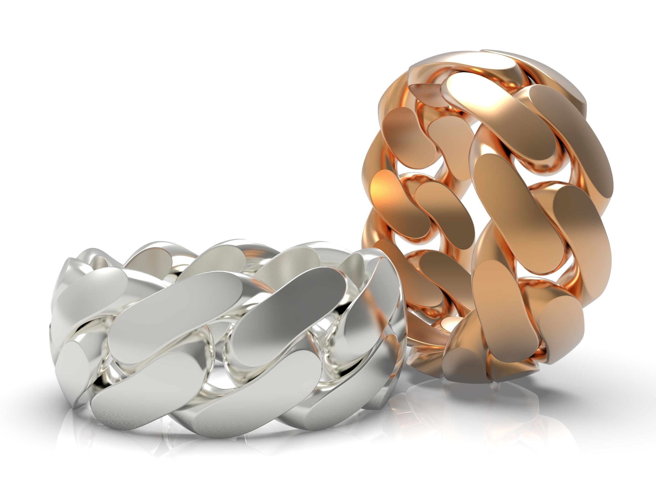 Cuban ring 10 mm wide size 48 3D print model_8