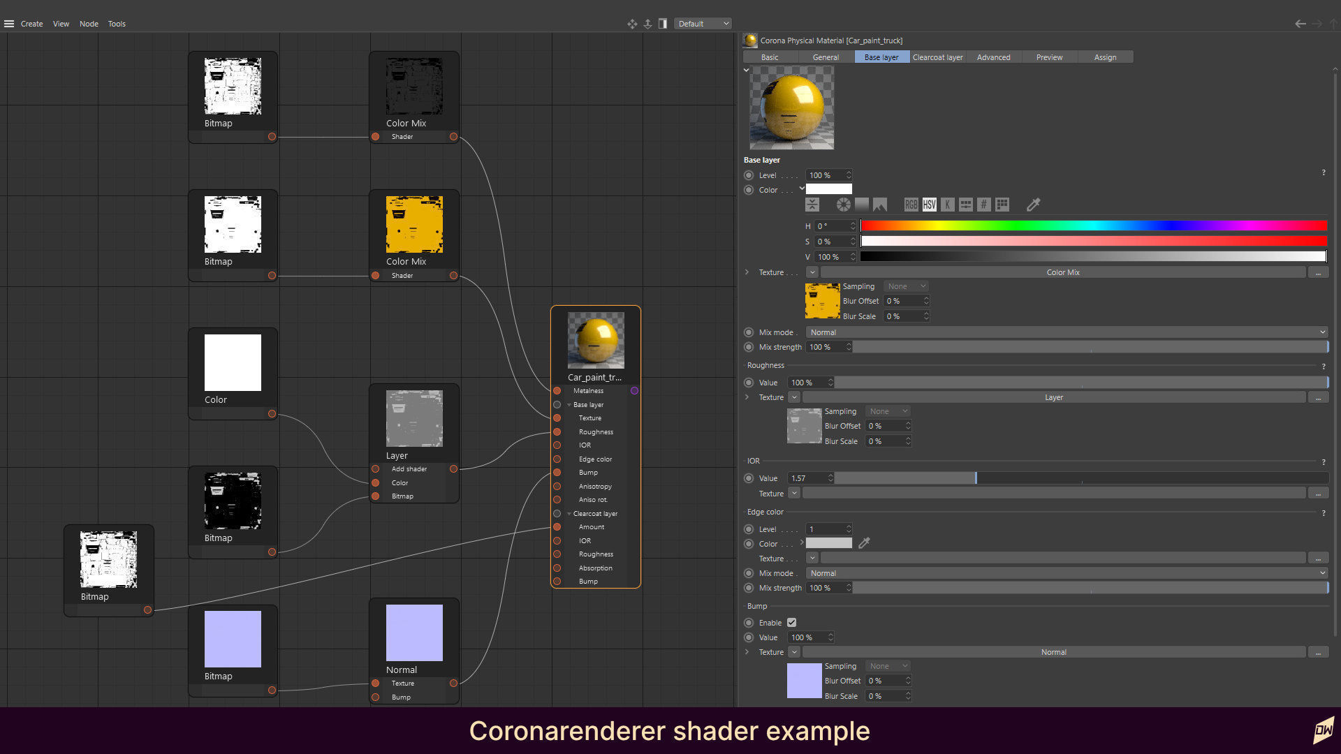 Truck rig with dump semi-trailer for Cinema 4D 3D model_27