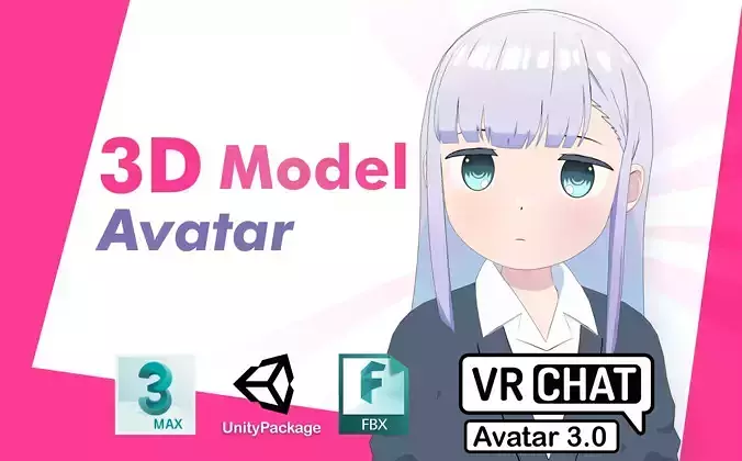 Aharen-san wa Hakarenai VRChat 3D model
