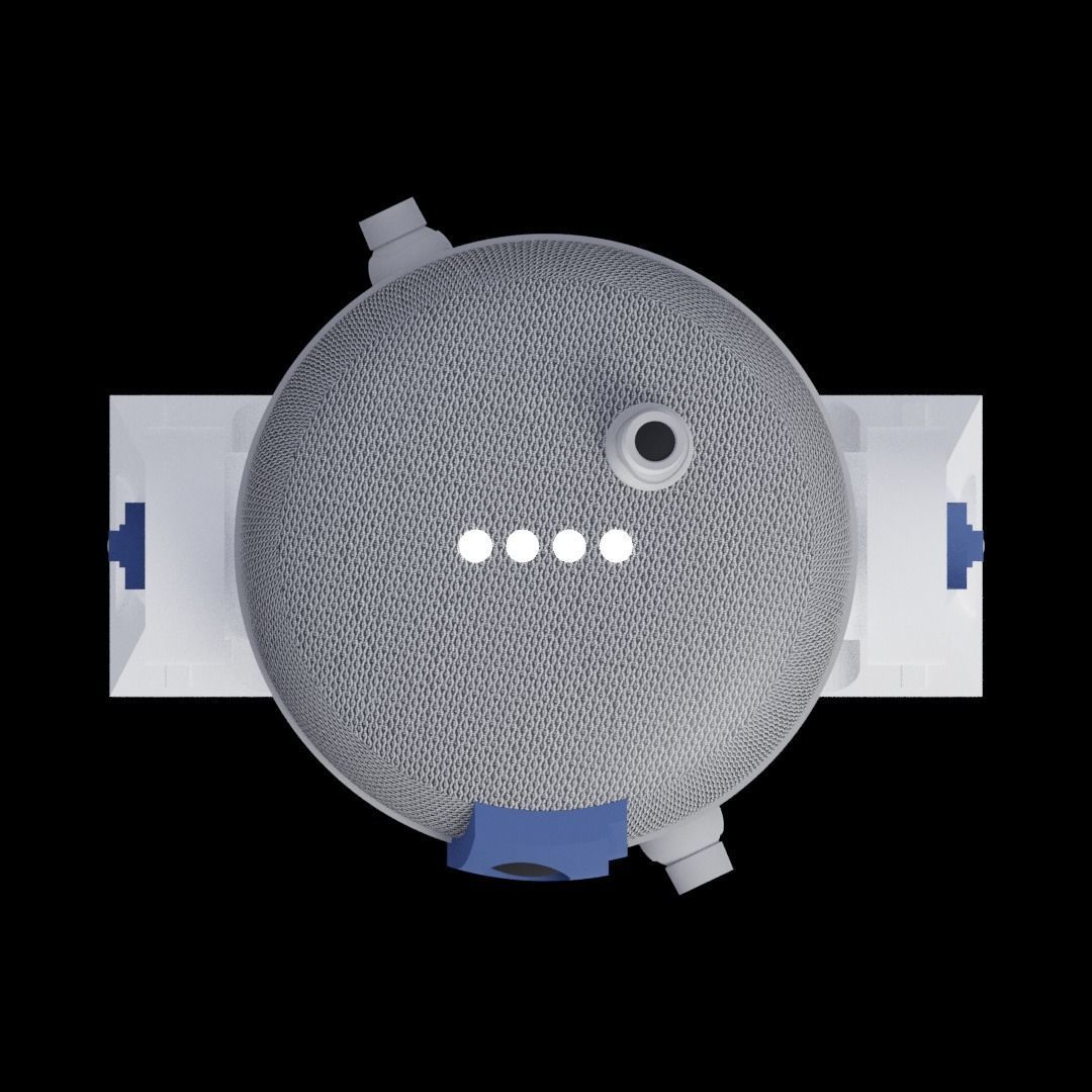 R2-D2 inspired stand for Google Home mini or Nest mini 3D print model_5