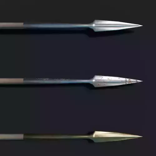 Ancient Macedonian Xyston Lance Low-poly 3D model
