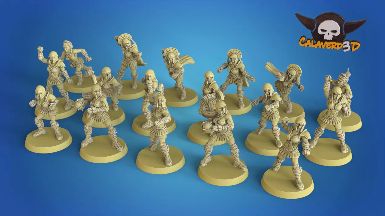 Greek amazons BB Pre-supported 3D print model_0