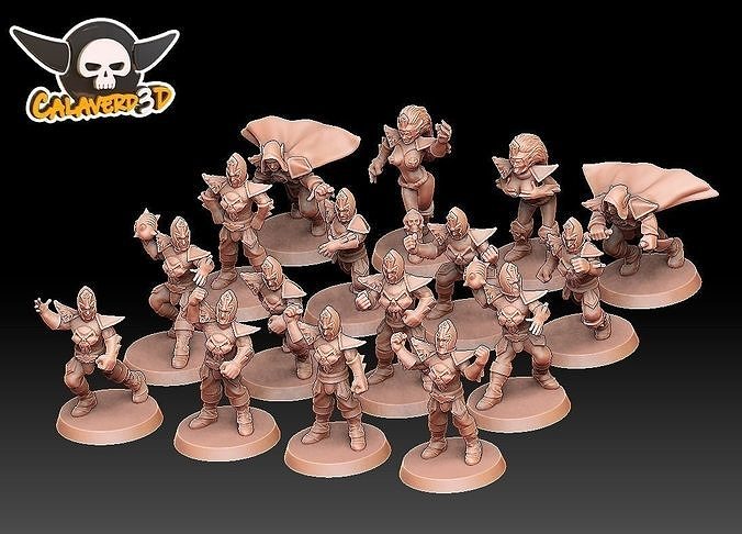 Elves of the dark 3D print model