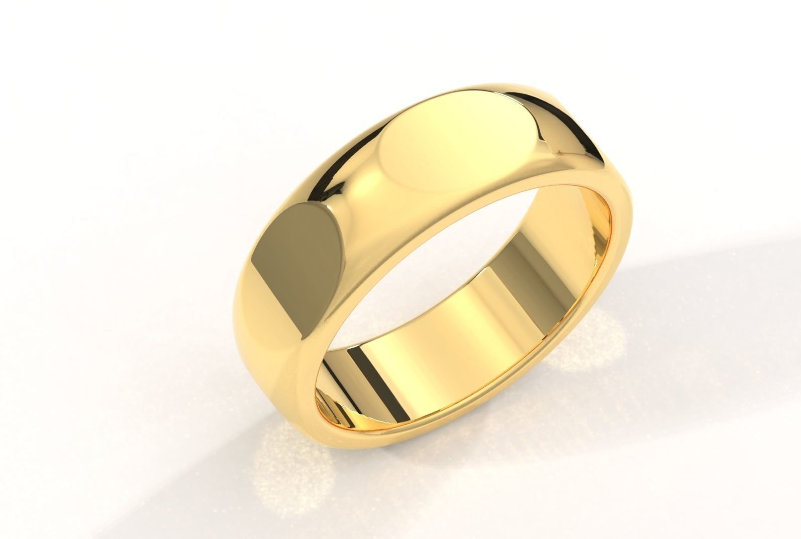 Minimalist Ring 3D print model_3