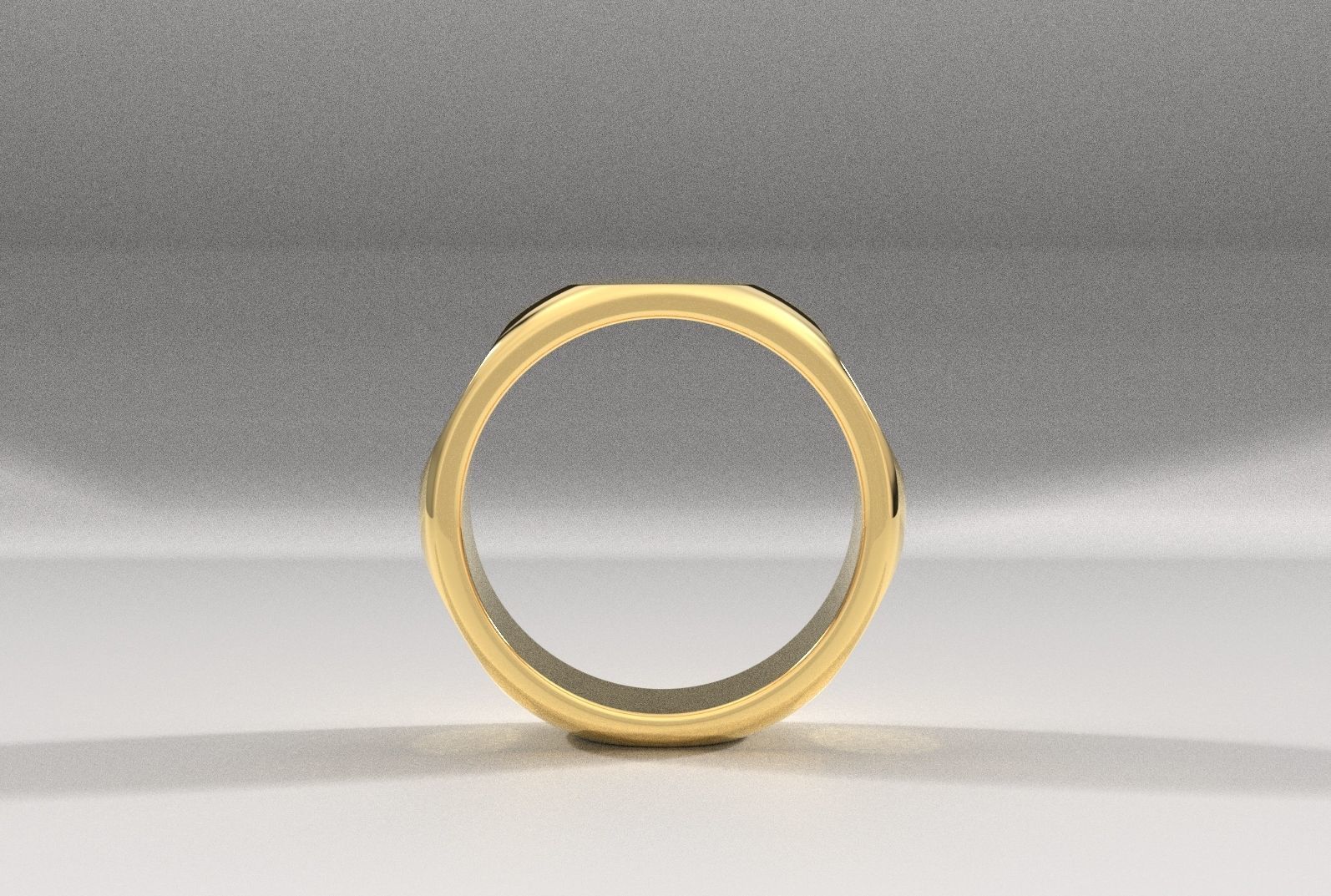 Minimalist Ring 3D print model_9