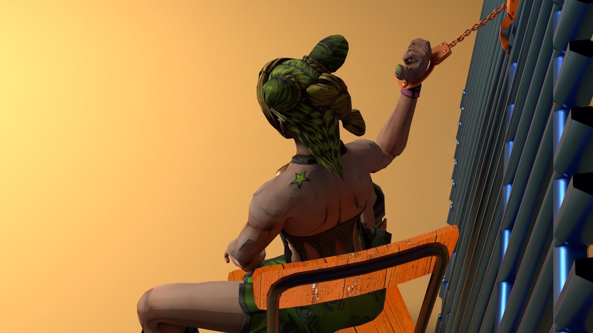 Jolyne Prisoner 3D print model_3