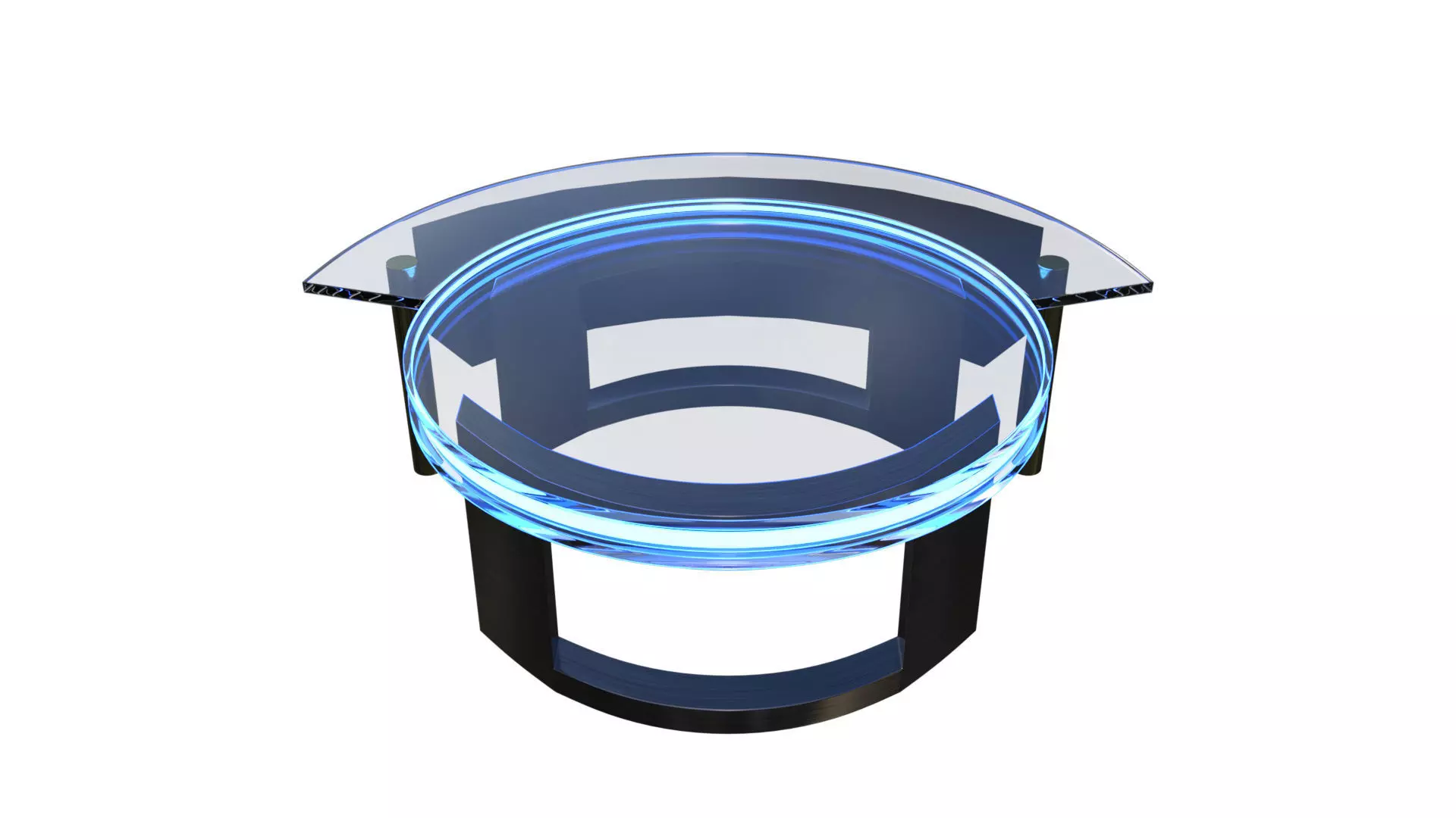 Anchor News Desk and Couch 3D model_0