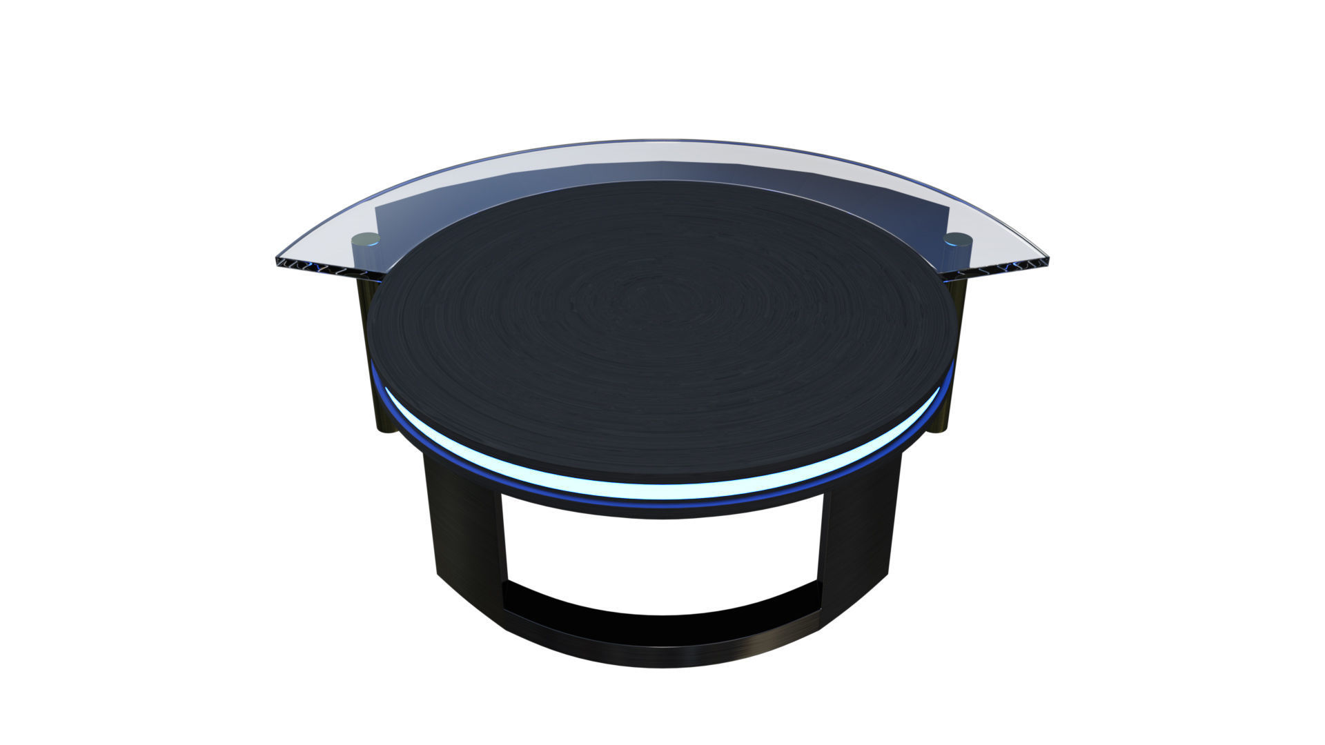 Anchor News Desk and Couch 3D model_3