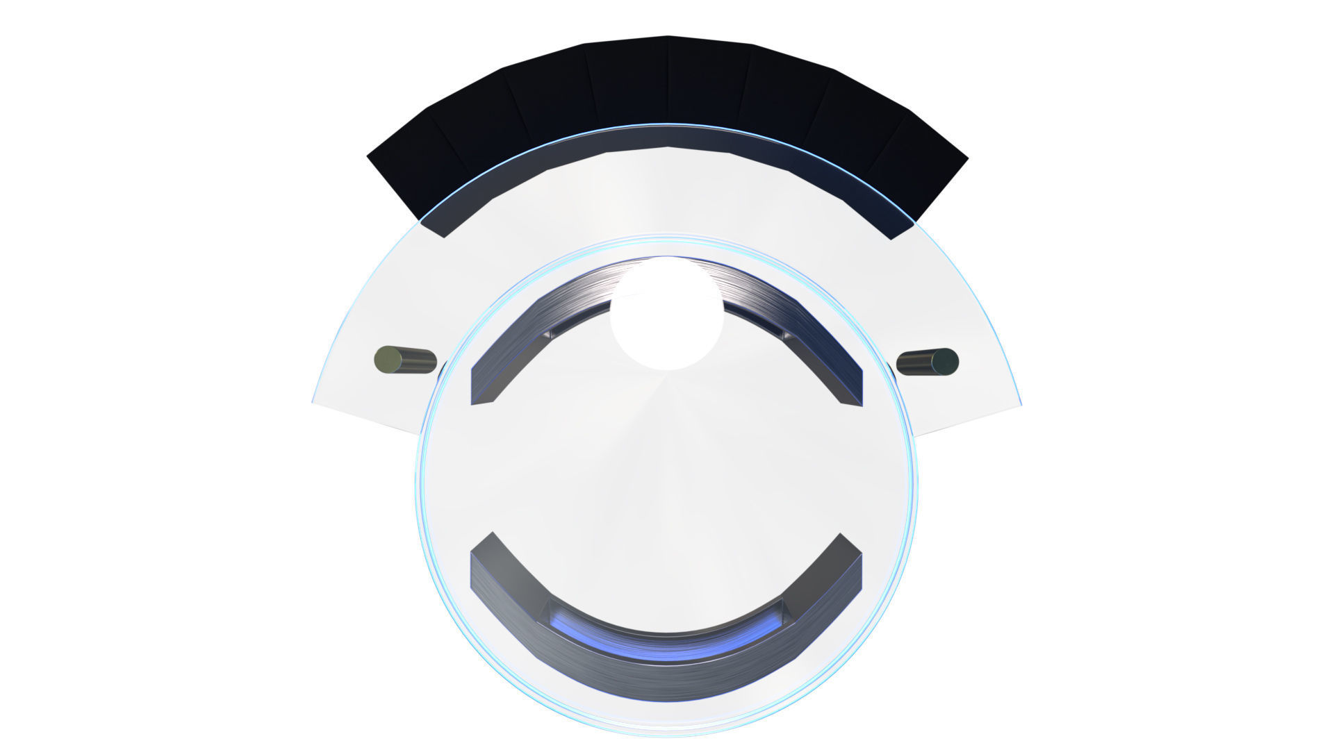 Anchor News Desk and Couch 3D model_1