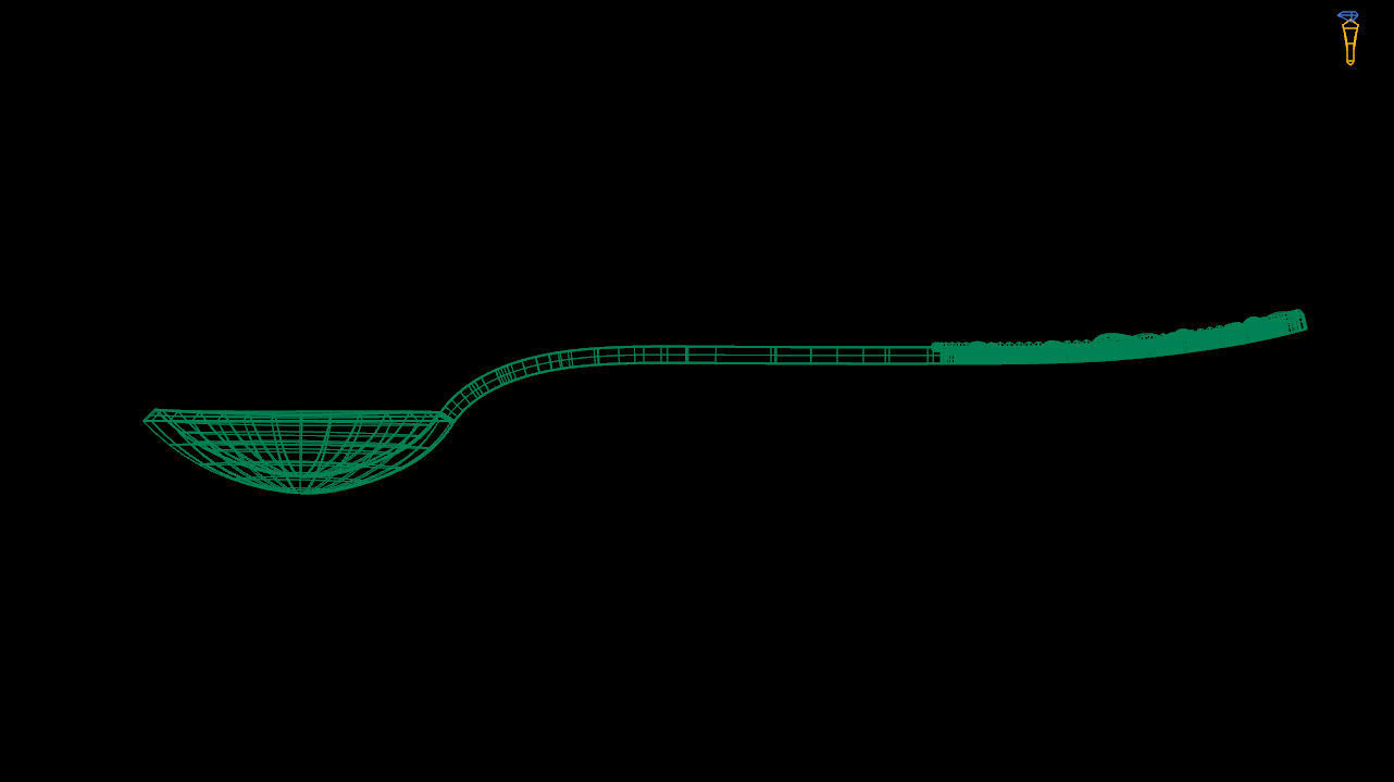 tea spoon  -  gold spoon- silver spoon - 3d print file 3D print model_8