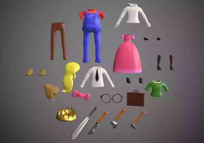 accescoirces pack low poly for games