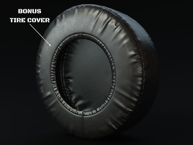 Wheel Tire Off Road - Bundle Low-poly 3D model 4