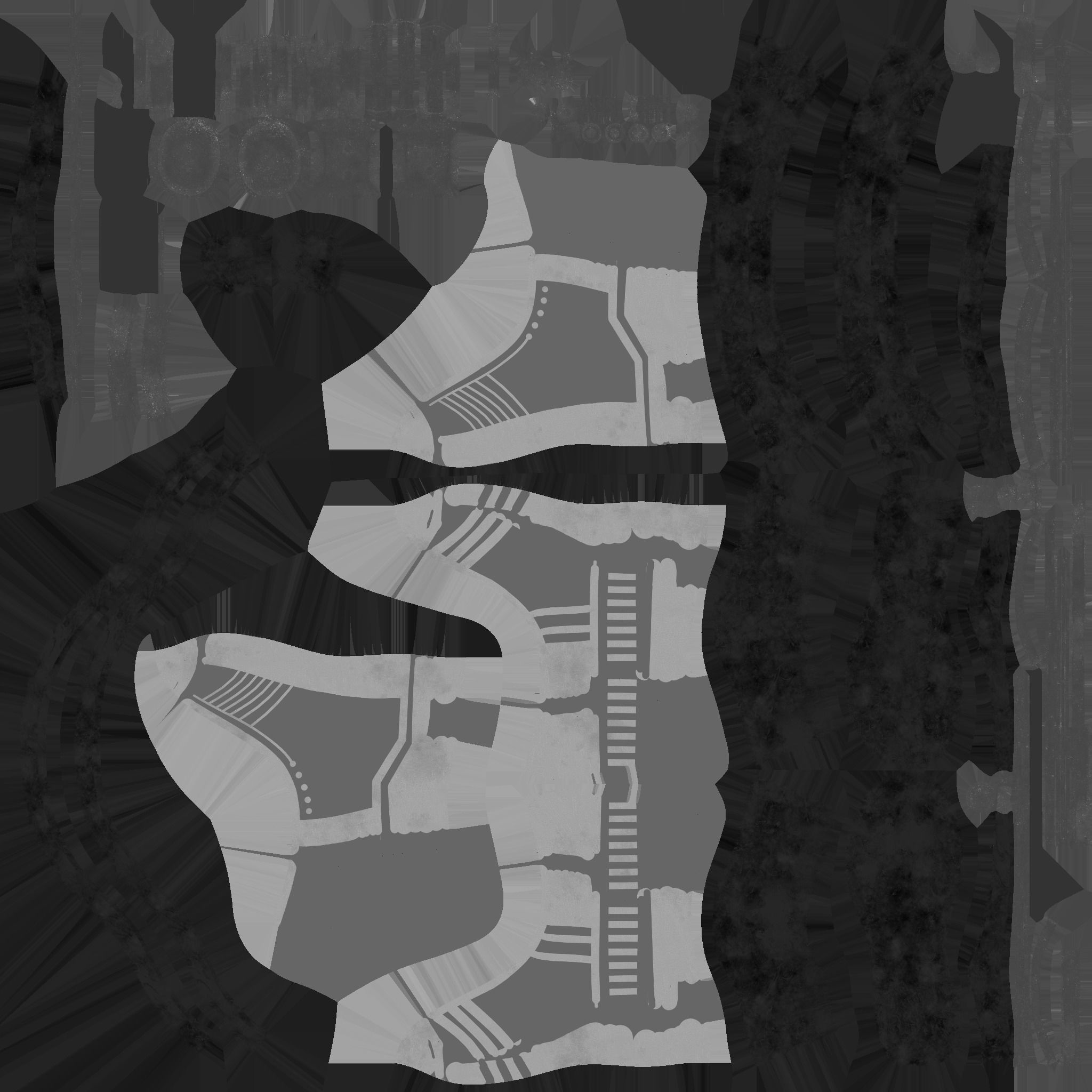 SciFi Boots A02 Red Black - Character Design Fashion Low-poly 3D model_23