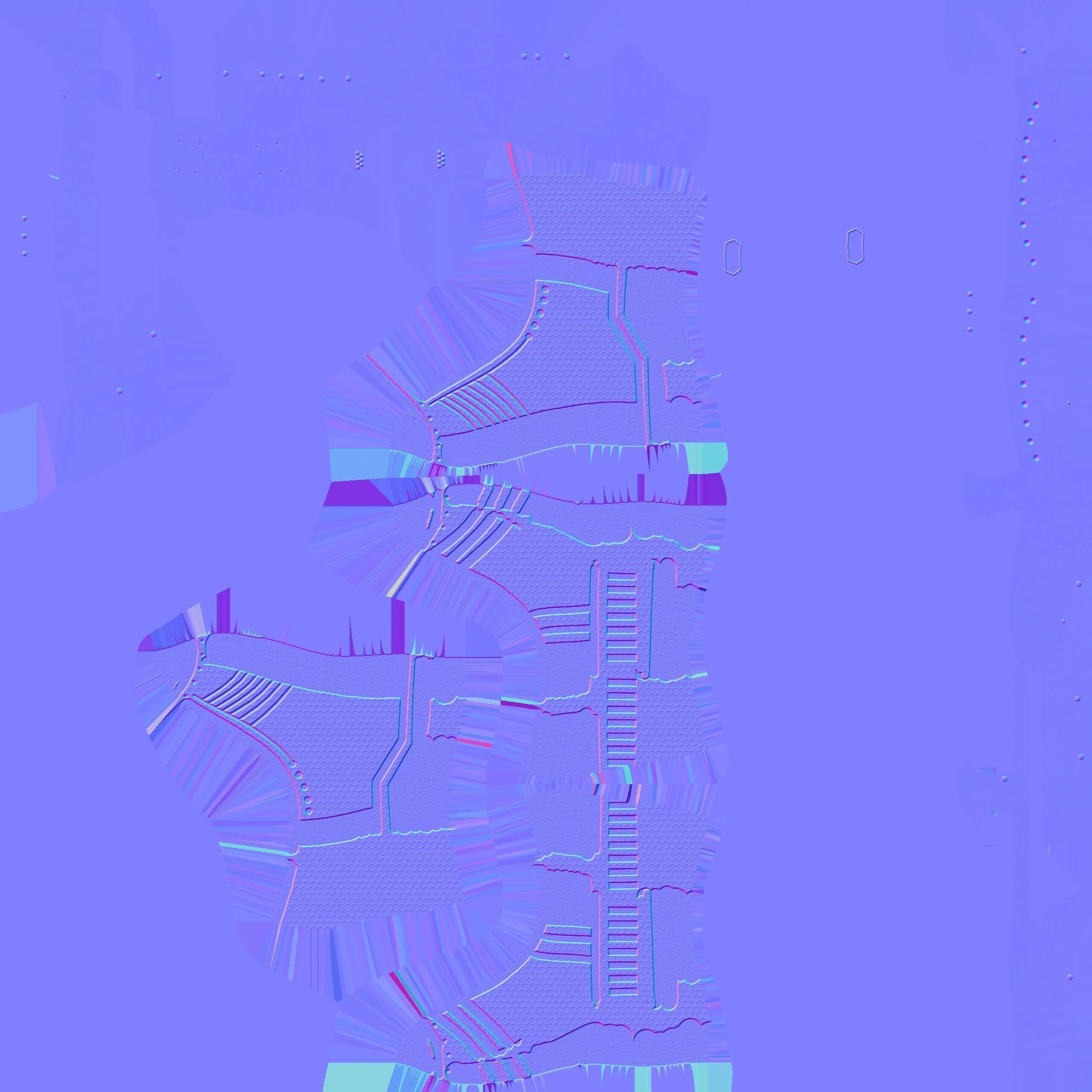 SciFi Boots A02 Red Black - Character Design Fashion Low-poly 3D model_22