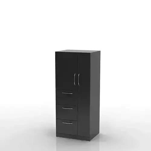 Sleek Black Cabinet