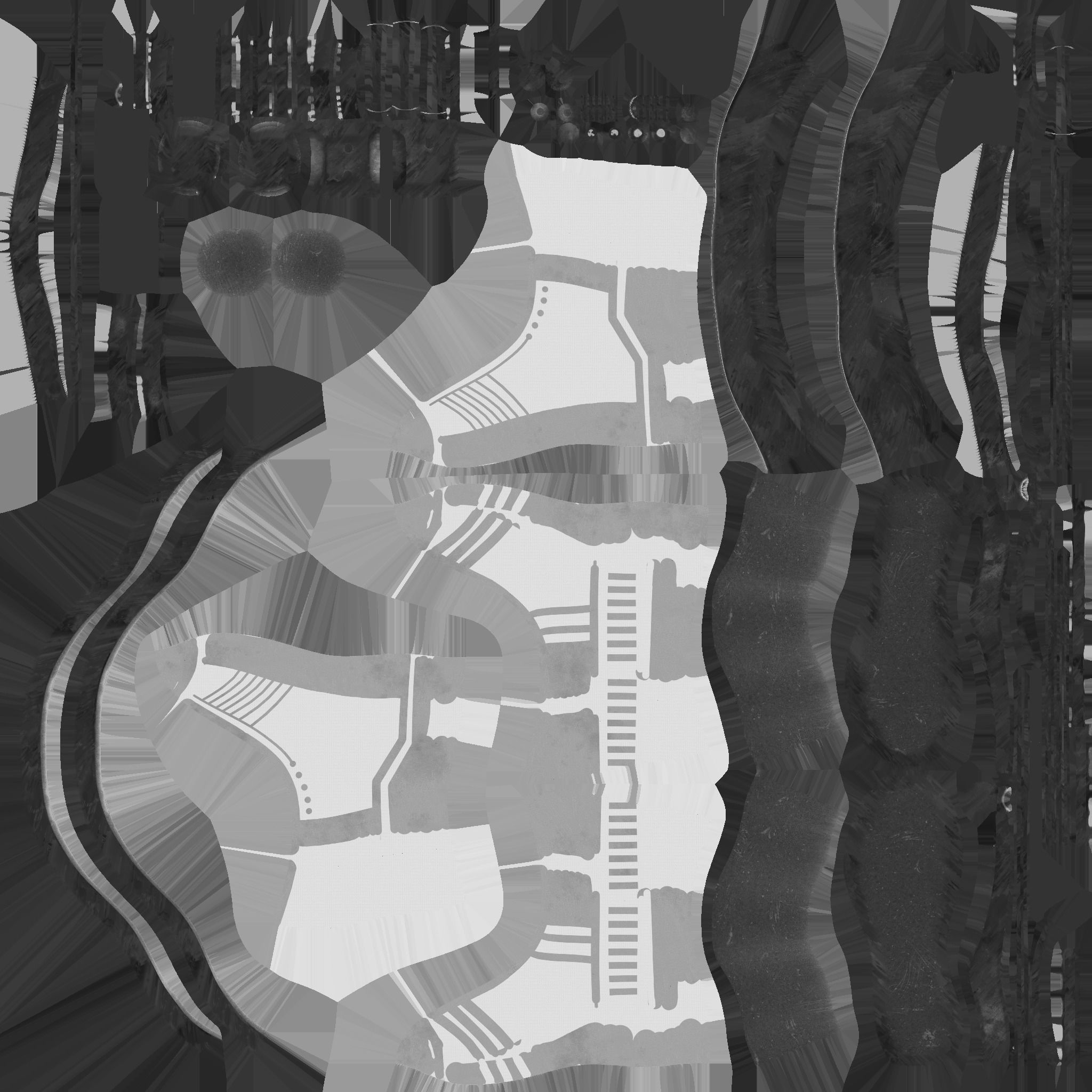 SciFi Boots A04 Black Gold - Character Design Fashion Low-poly 3D model_23